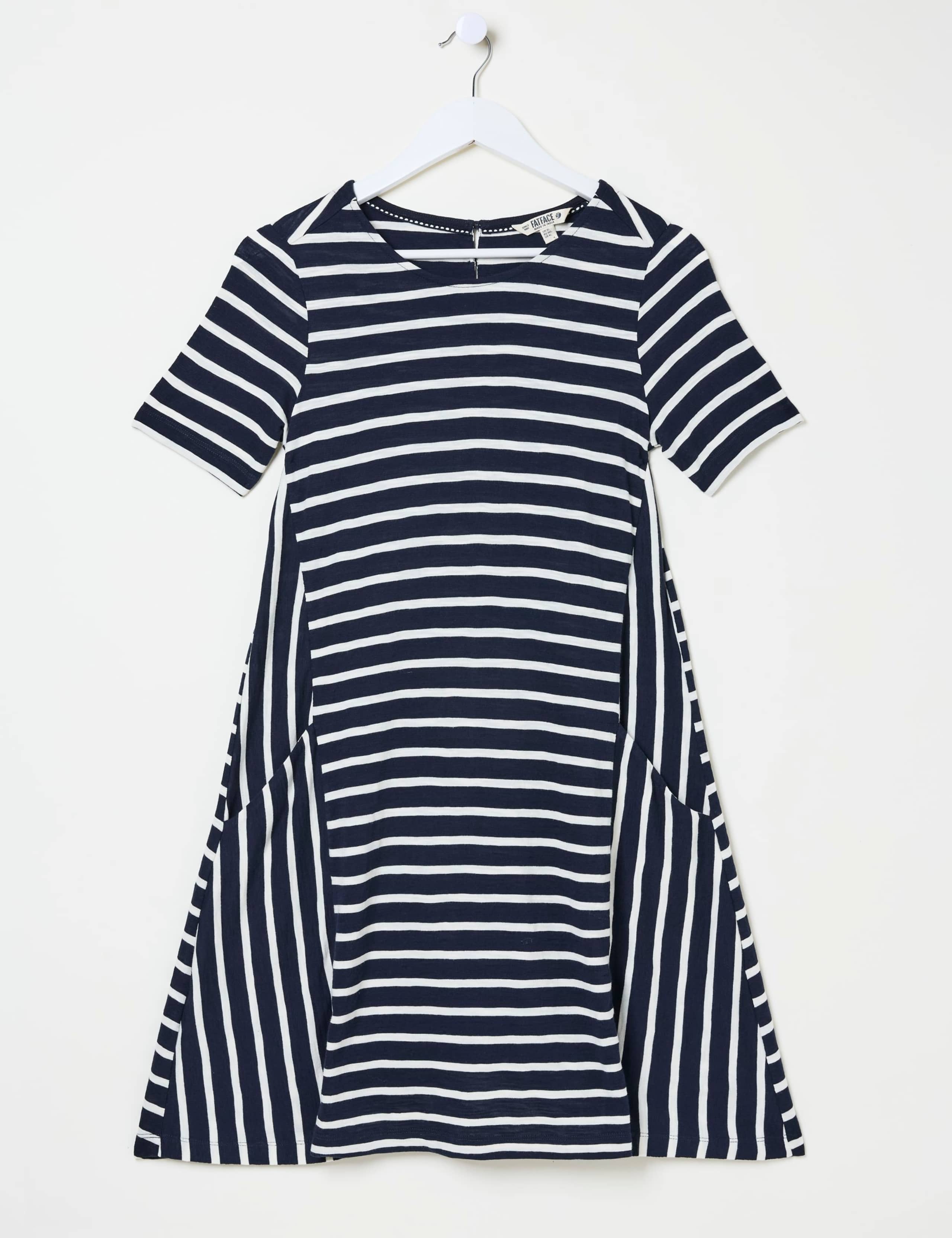 Cotton Rich Striped Mini Skater Dress 2 of 5