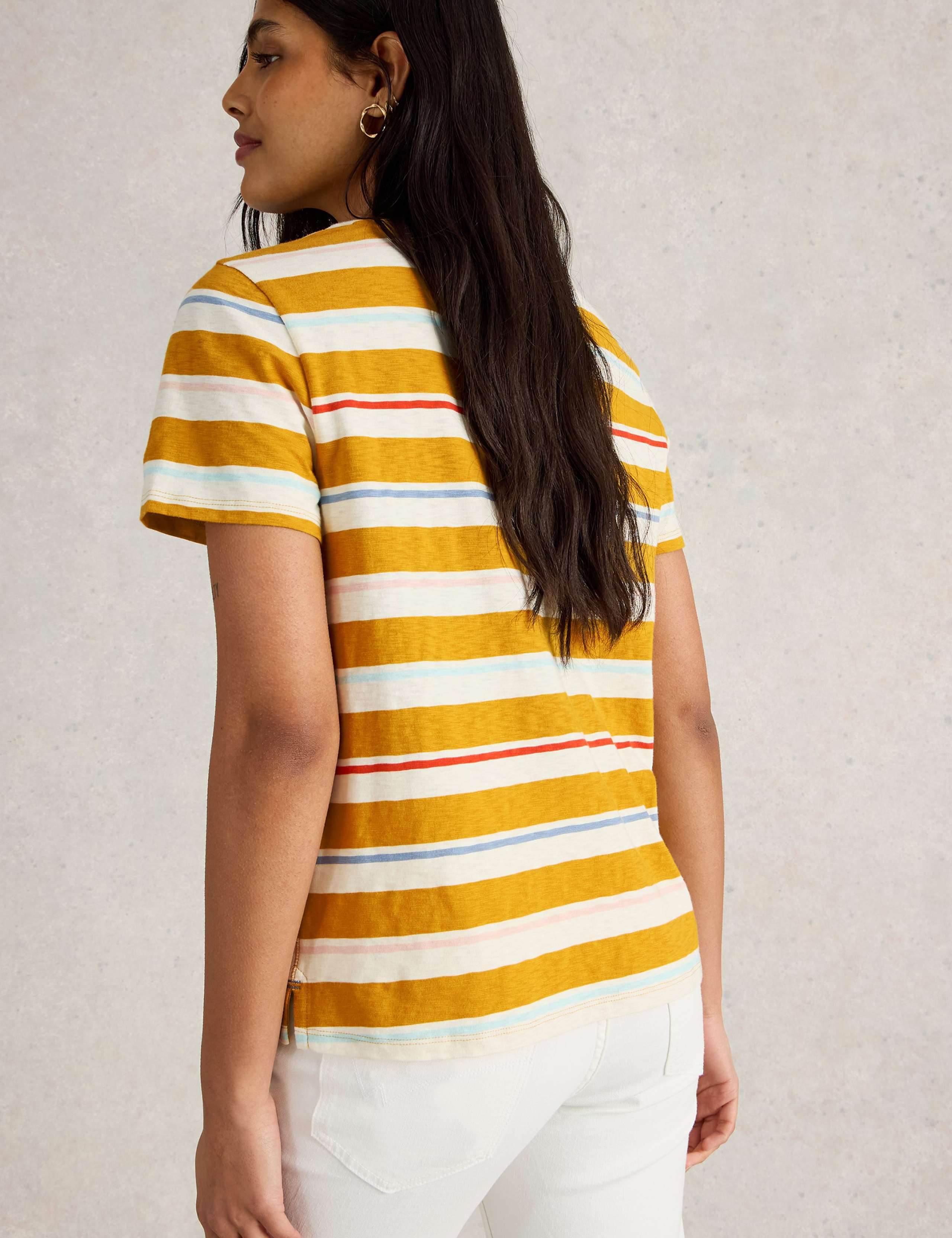 Pure Cotton Striped T-Shirt 4 of 6