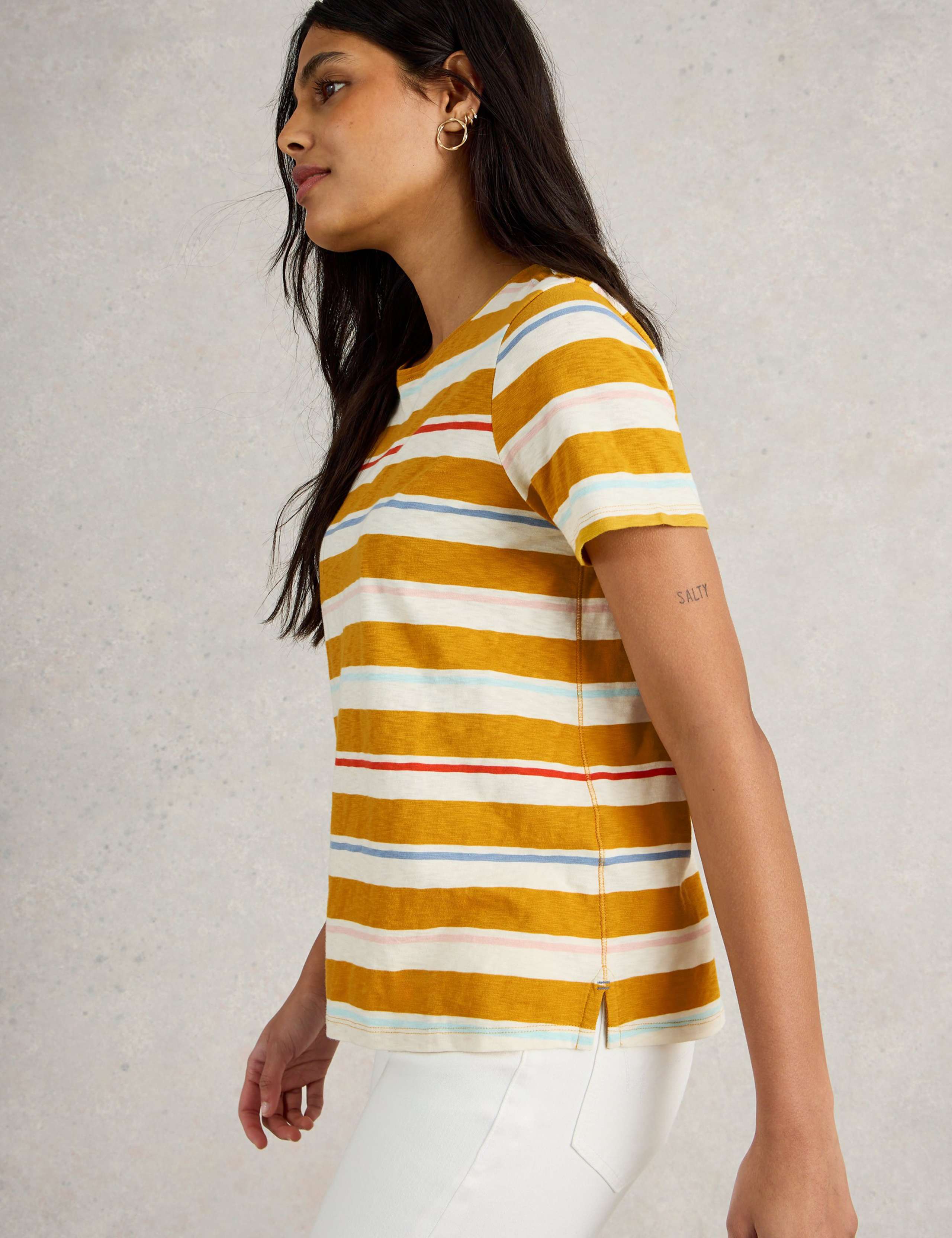 Pure Cotton Striped T-Shirt 5 of 6