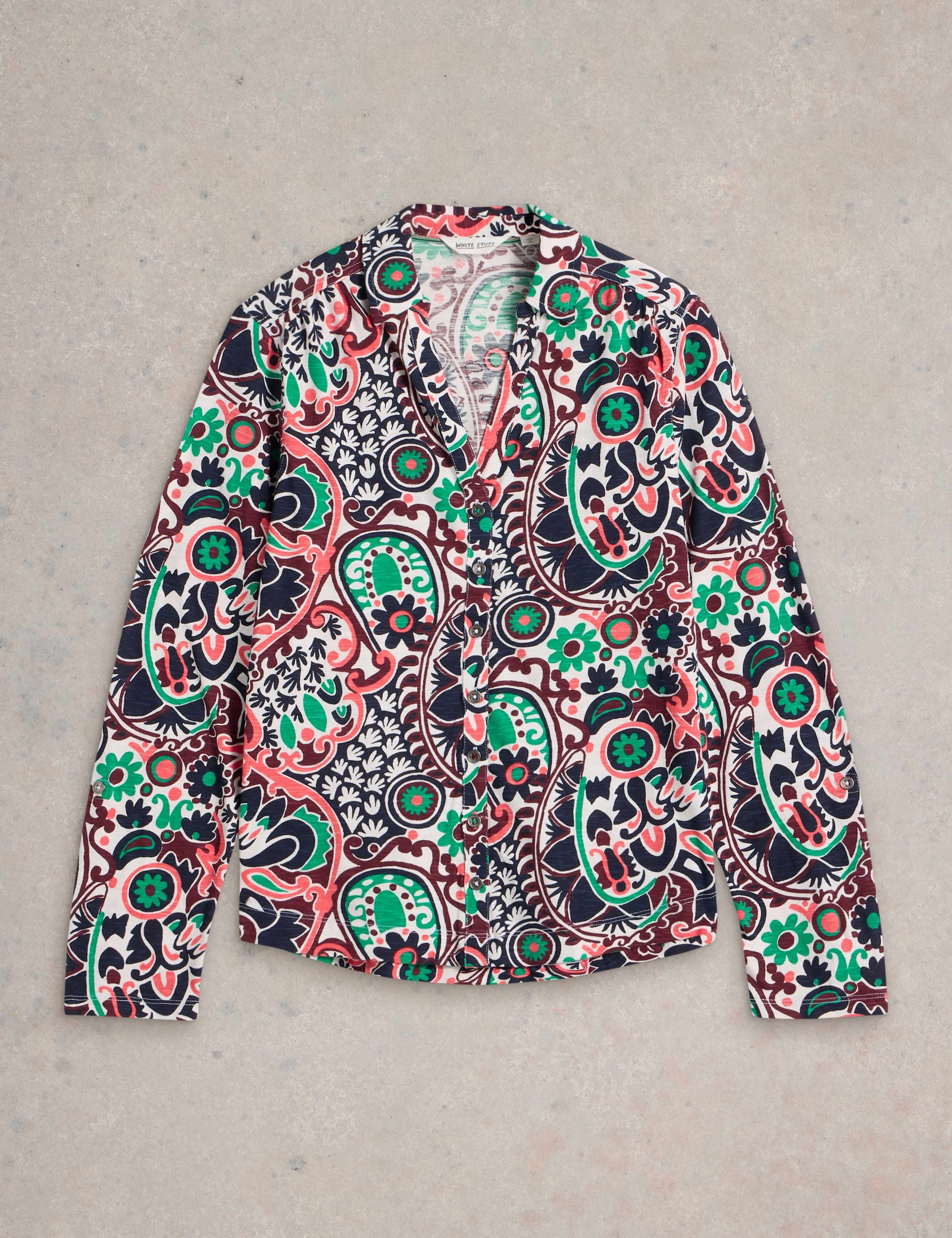 Pure Cotton Jersey Printed Shirt 2 of 6