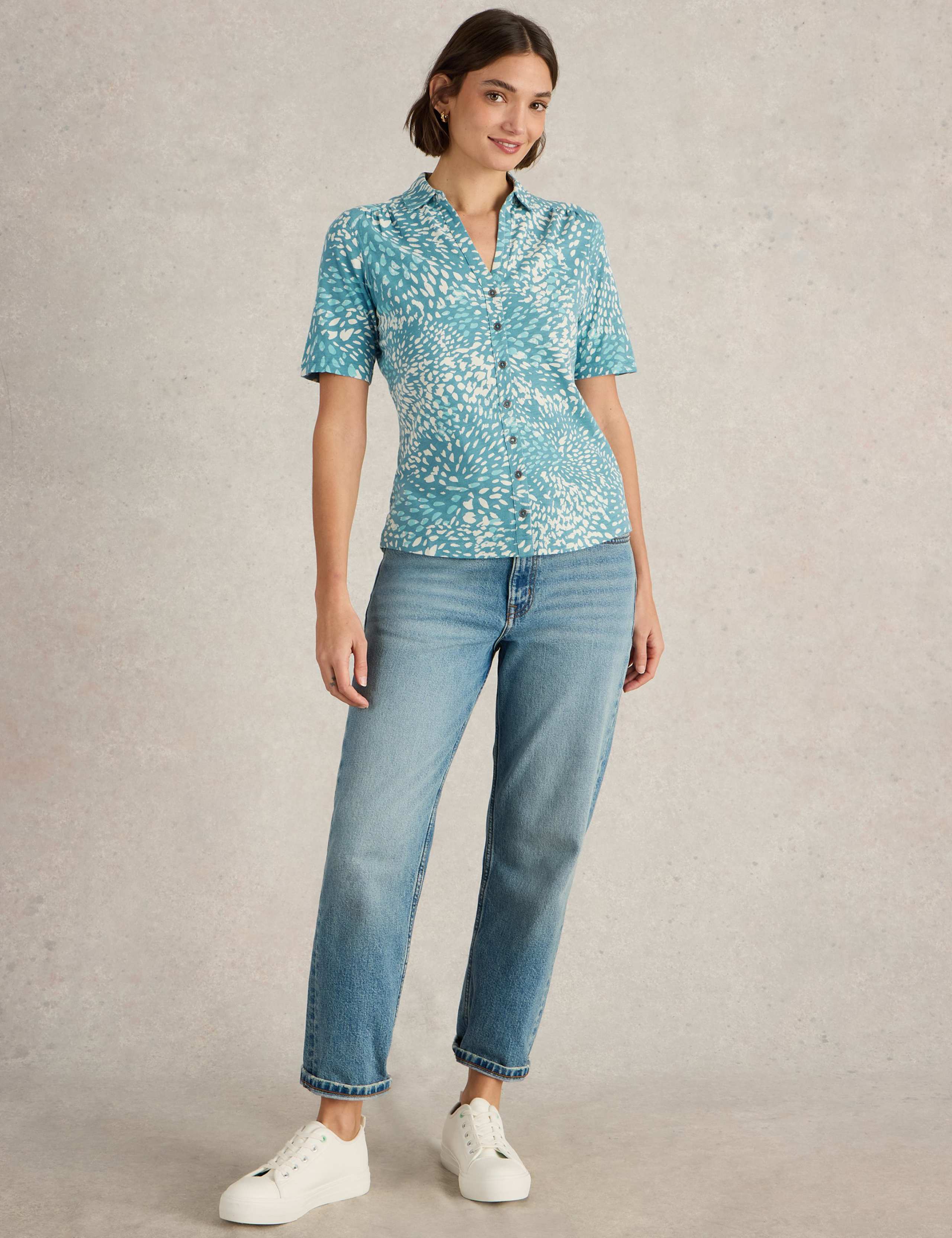 Pure Cotton Printed Collared Shirt 3 of 6