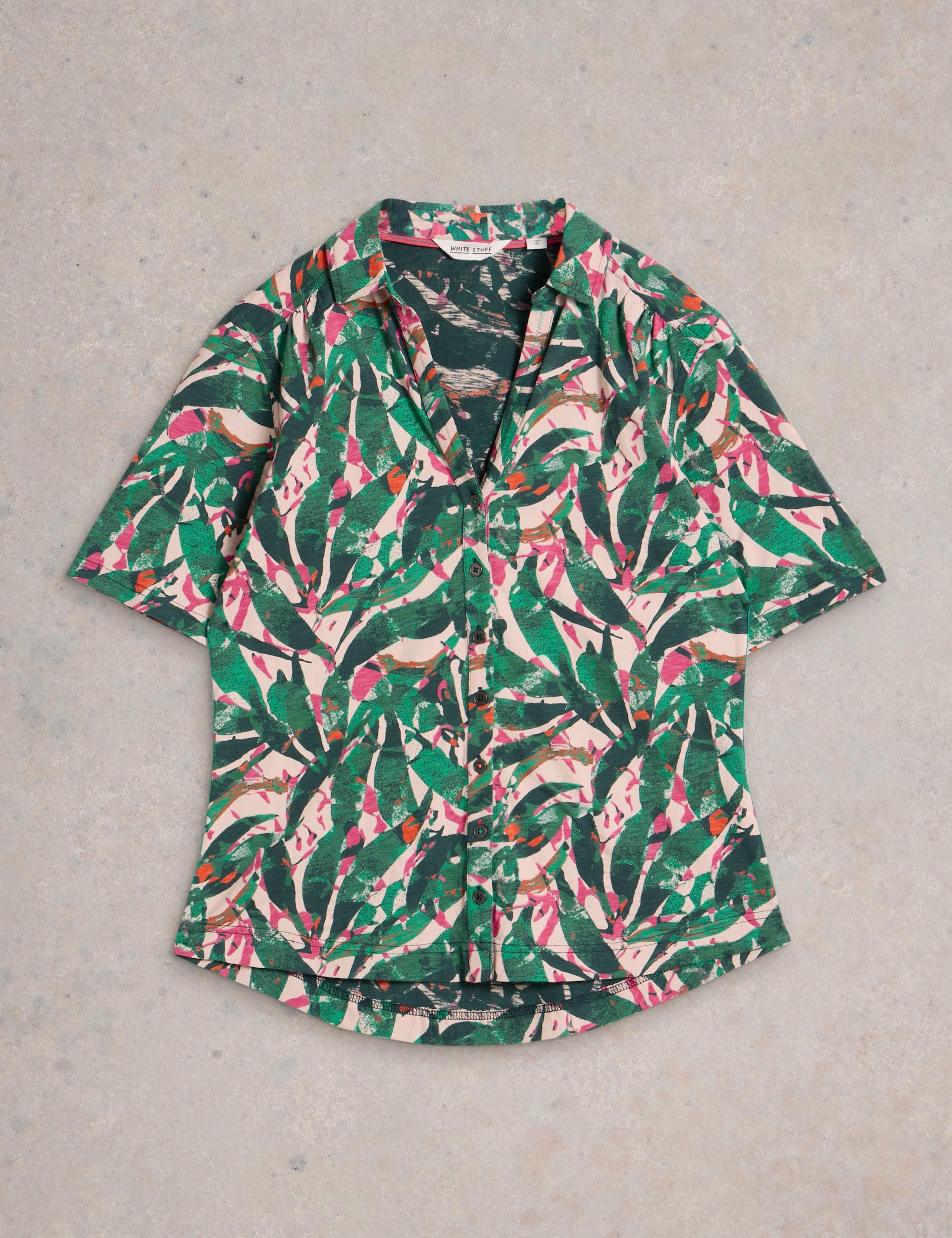 Pure Cotton Jersey Printed Shirt 2 of 6