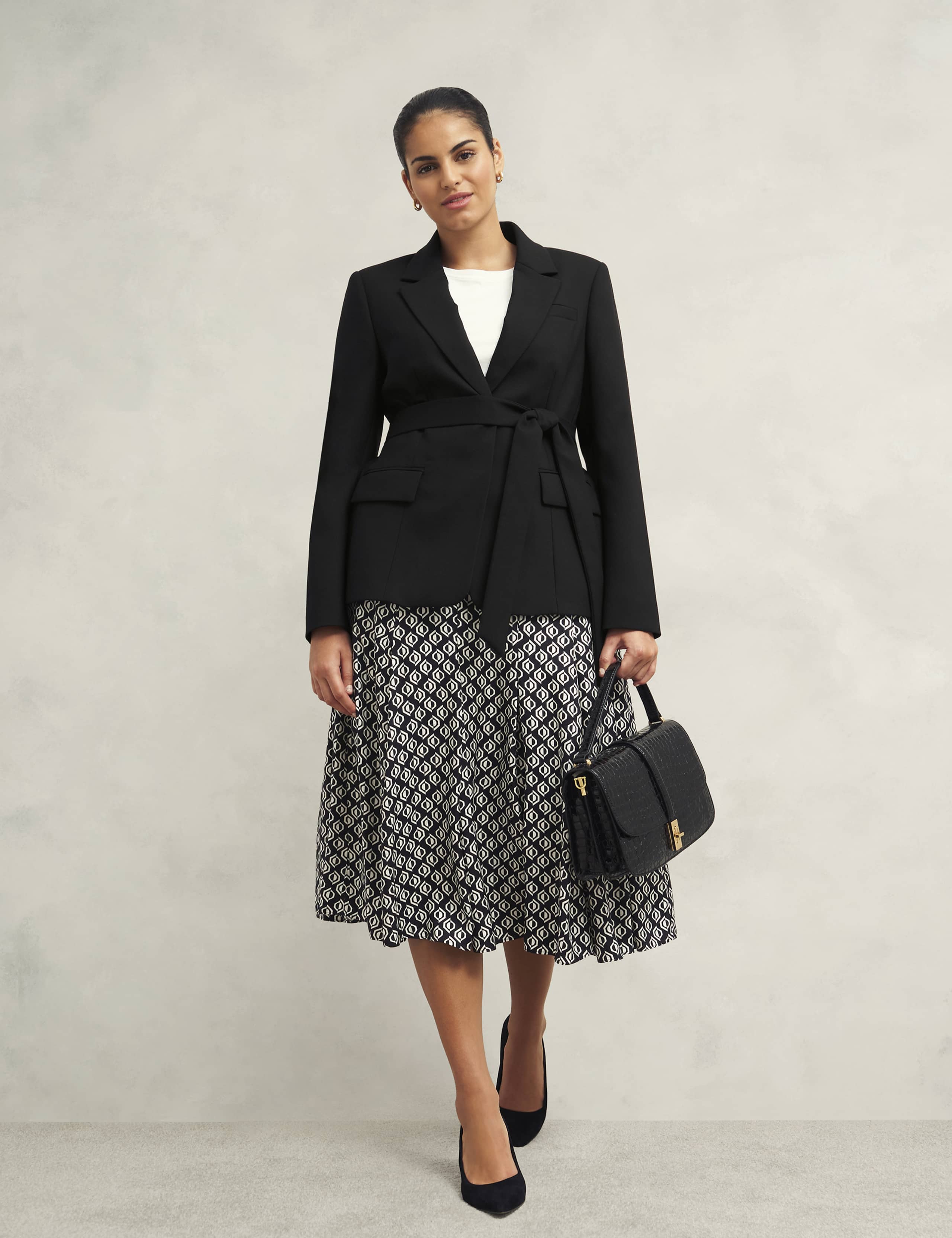Printed Midi A-Line Skirt 8 of 11