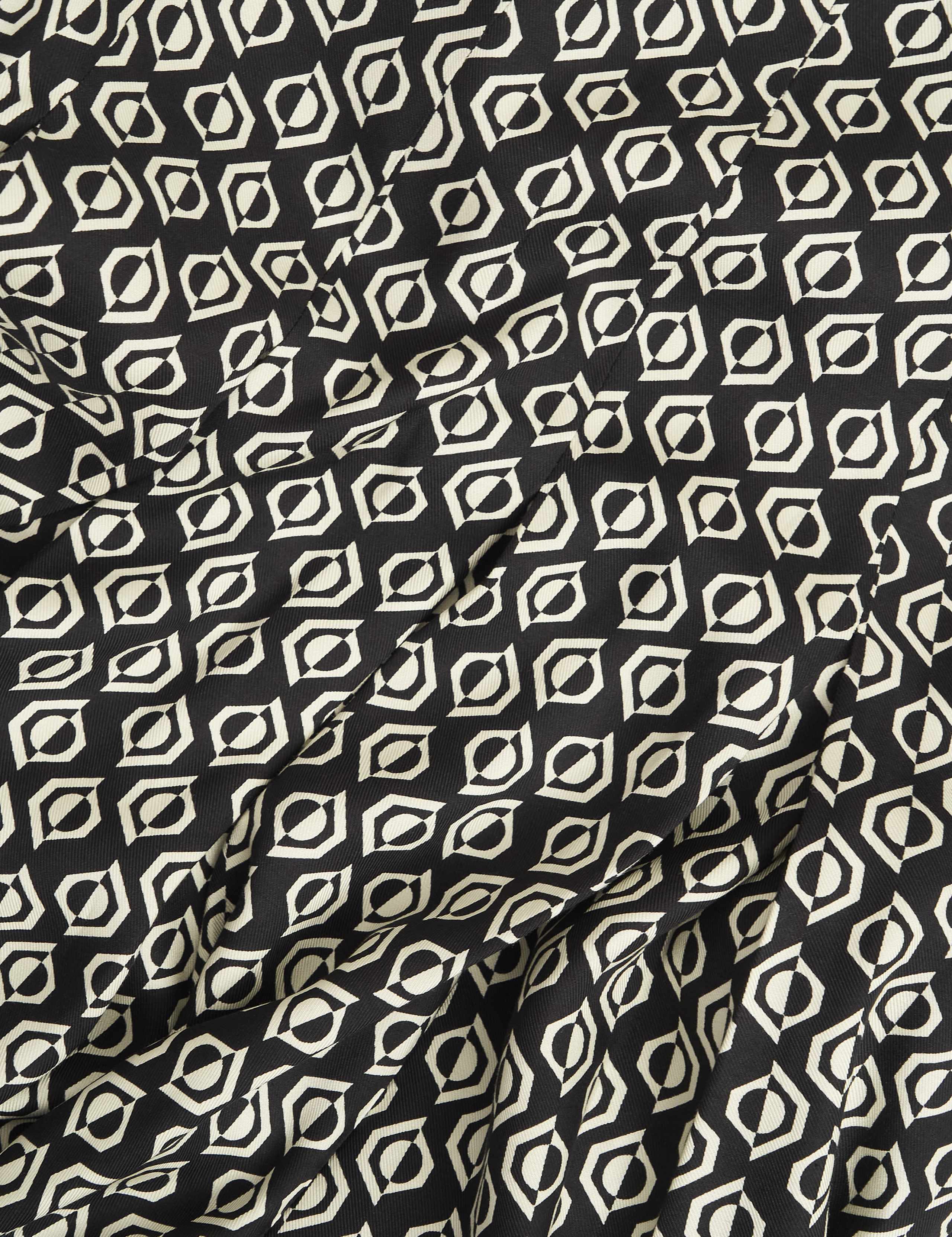 Printed Midi A-Line Skirt 11 of 11