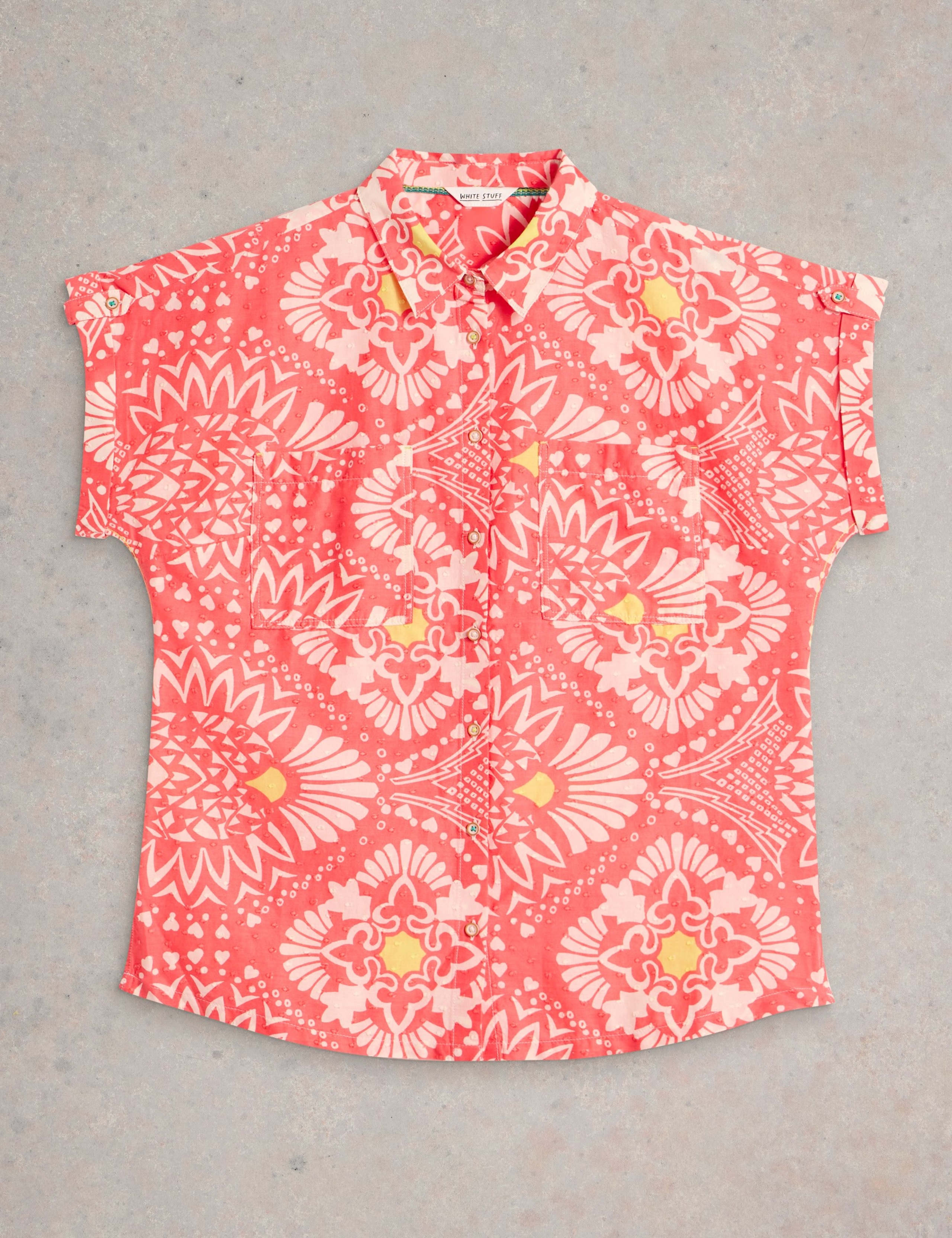Pure Cotton Printed Button Through Shirt 2 of 6