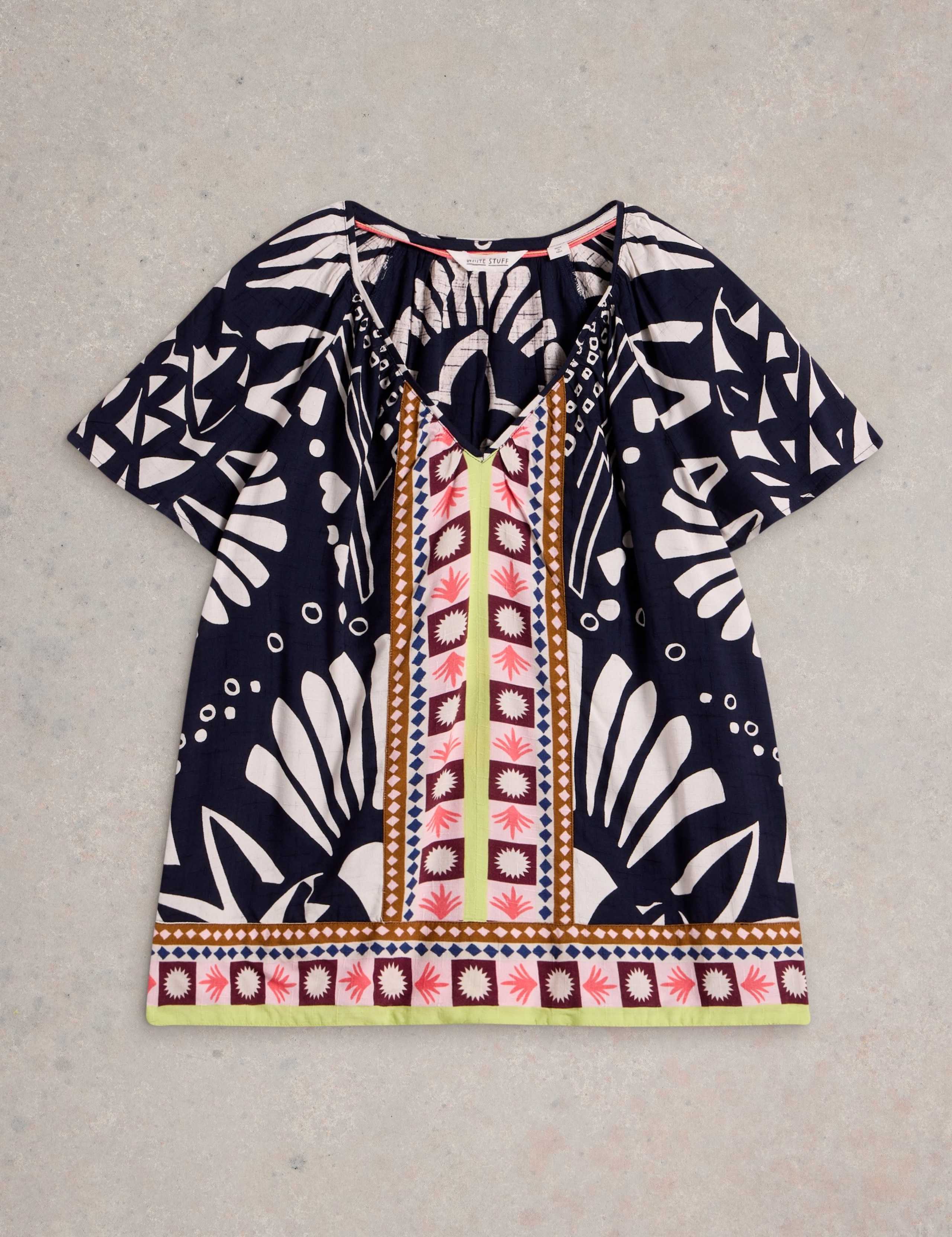 Printed V-Neck Top 2 of 4