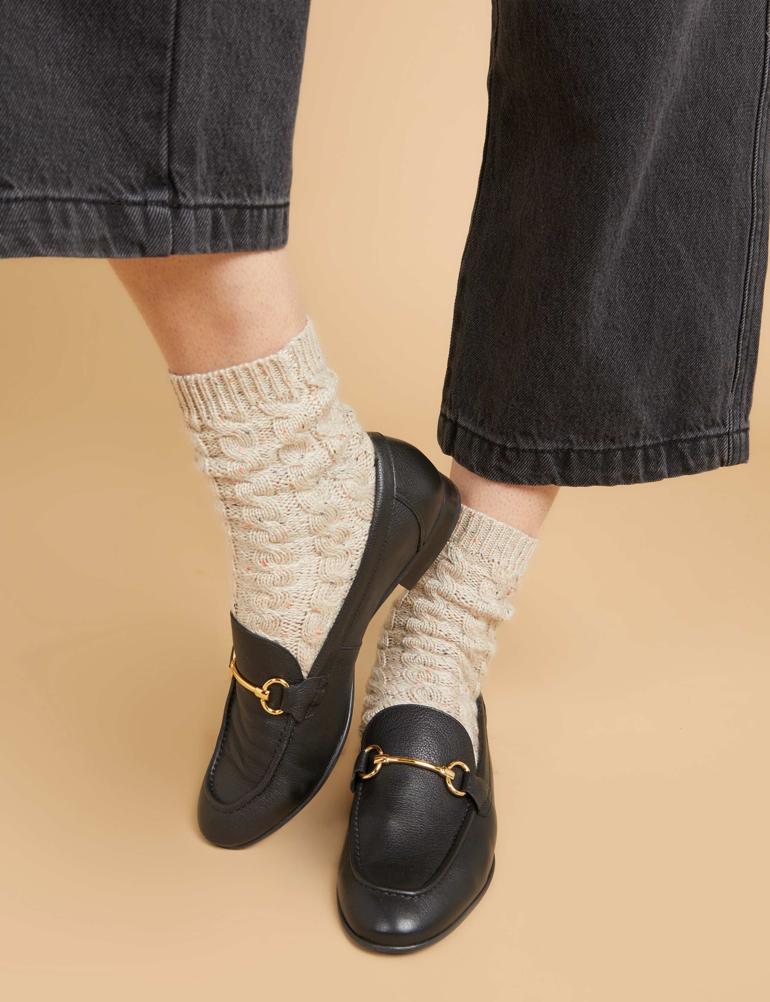 Leather Bar Slip On Loafers 1 of 7