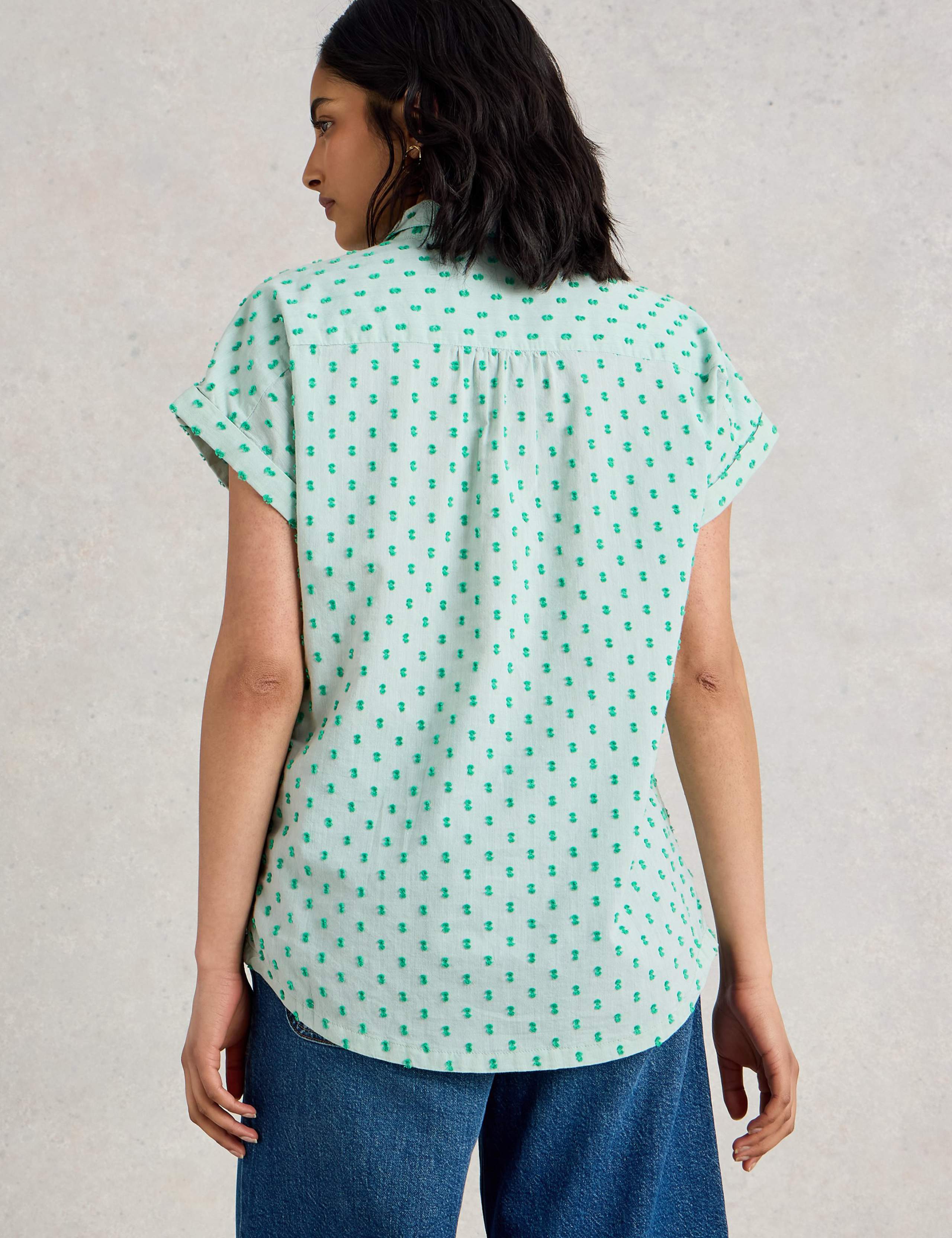 Pure Cotton Button Through Shirt 4 of 6