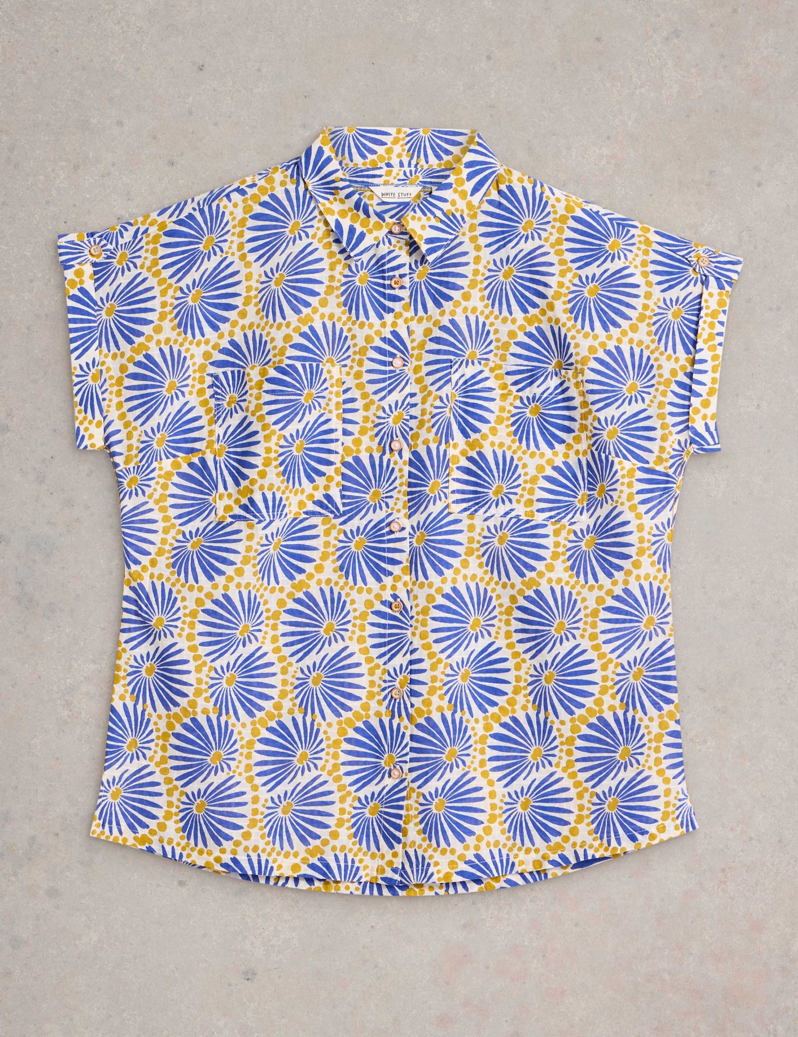 Pure Cotton Printed Button Through Shirt 2 of 6