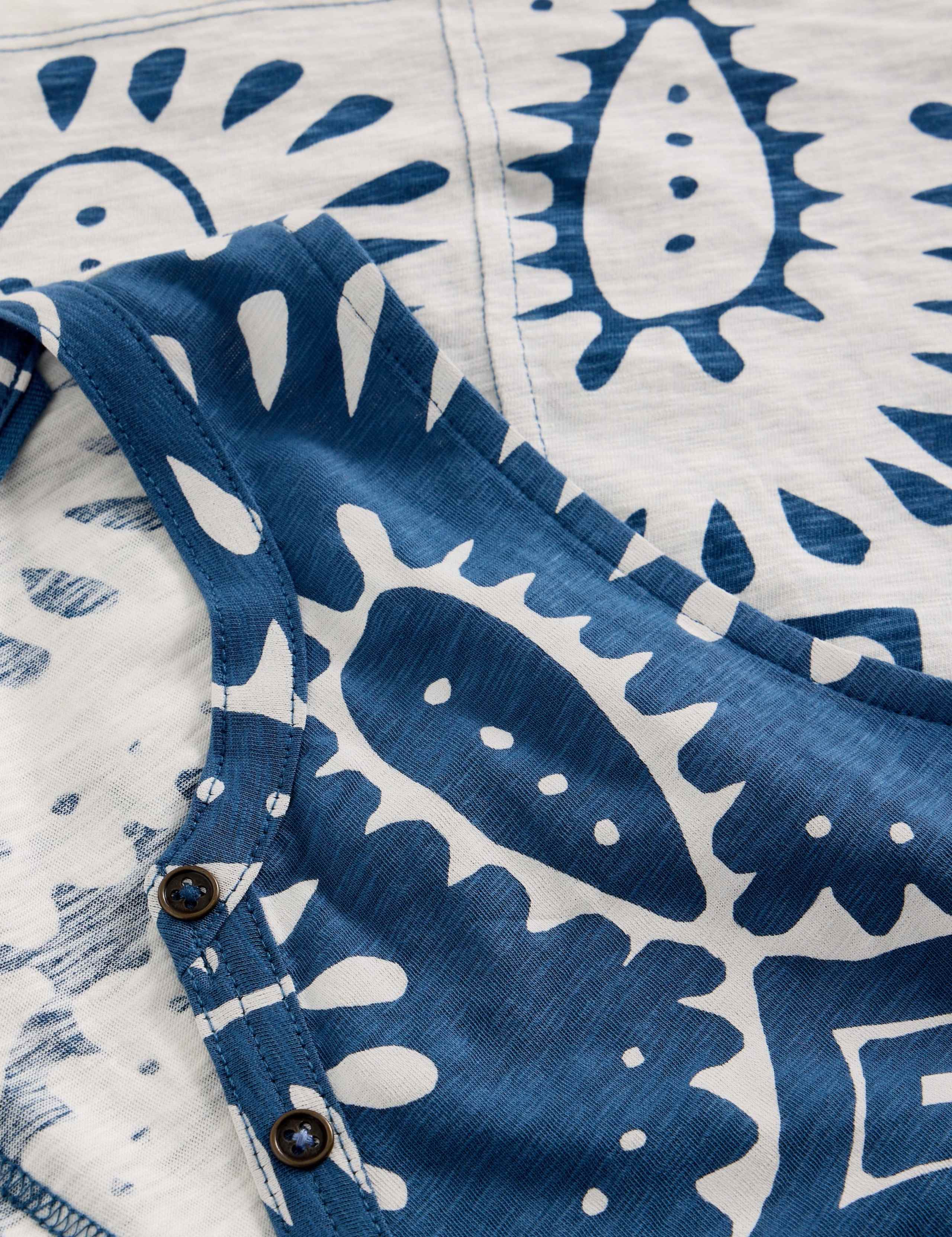 Pure Cotton Printed Notch Neck Vest 6 of 6