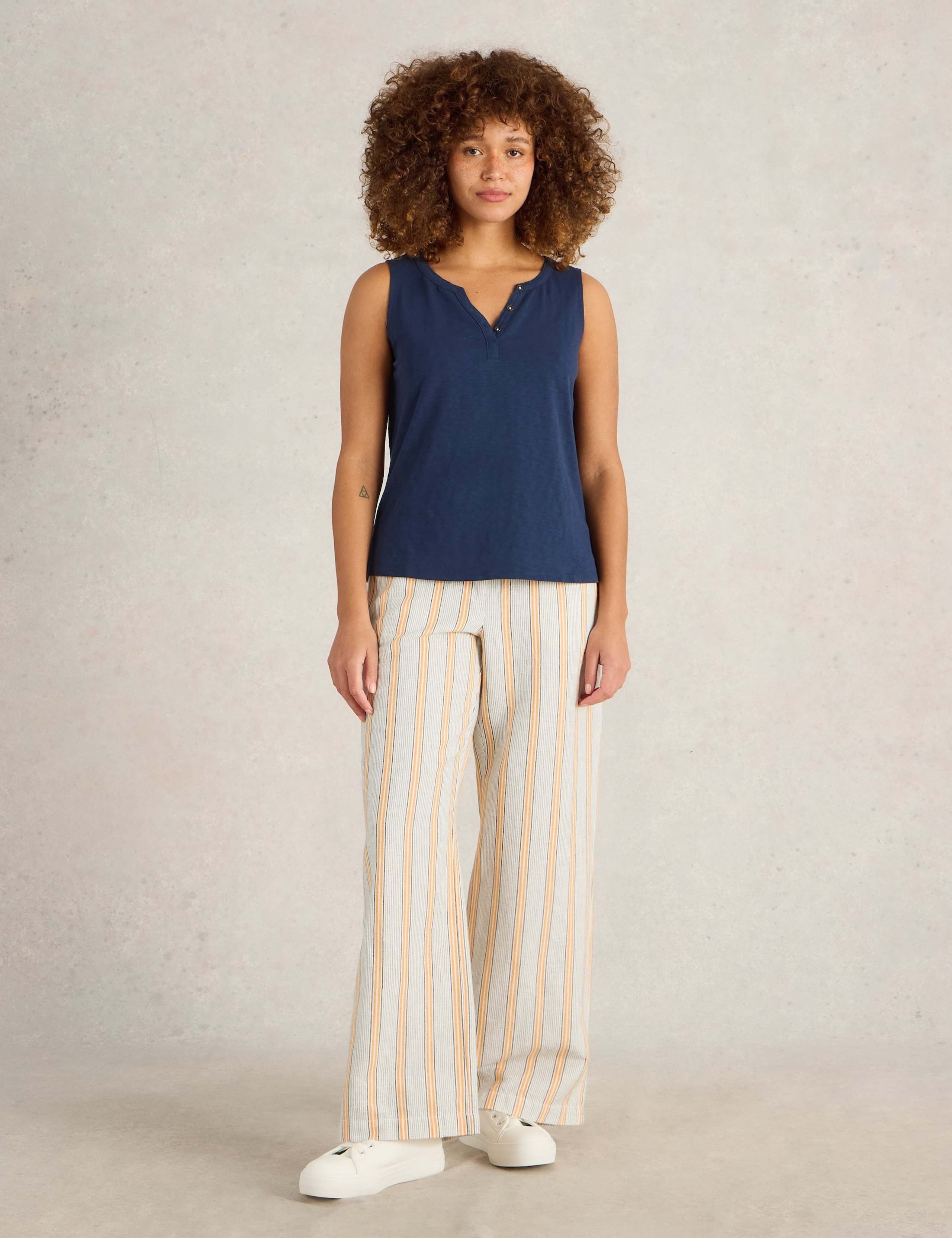 Pure Cotton Notch Neck Vest Top 3 of 6