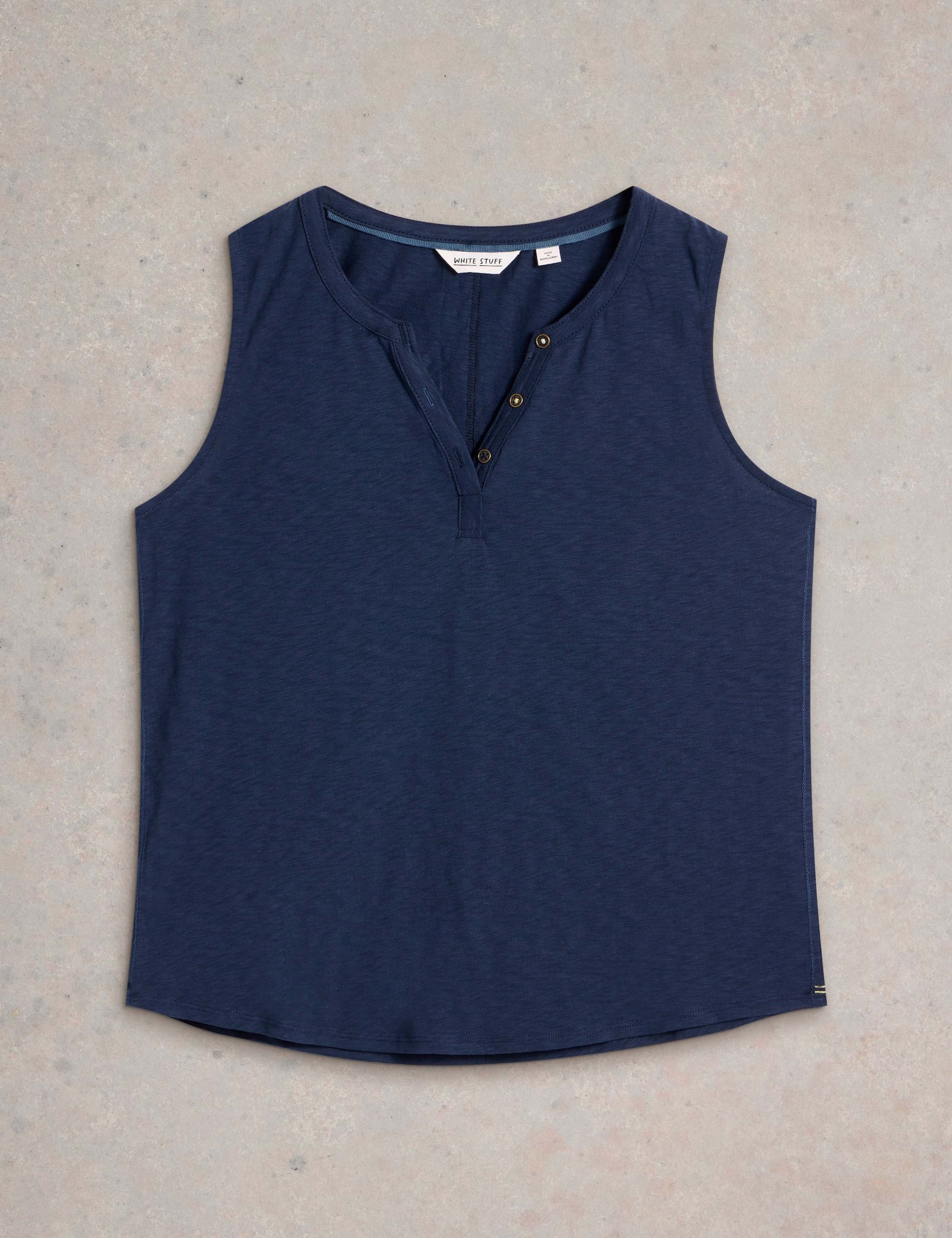 Pure Cotton Notch Neck Vest Top 2 of 6