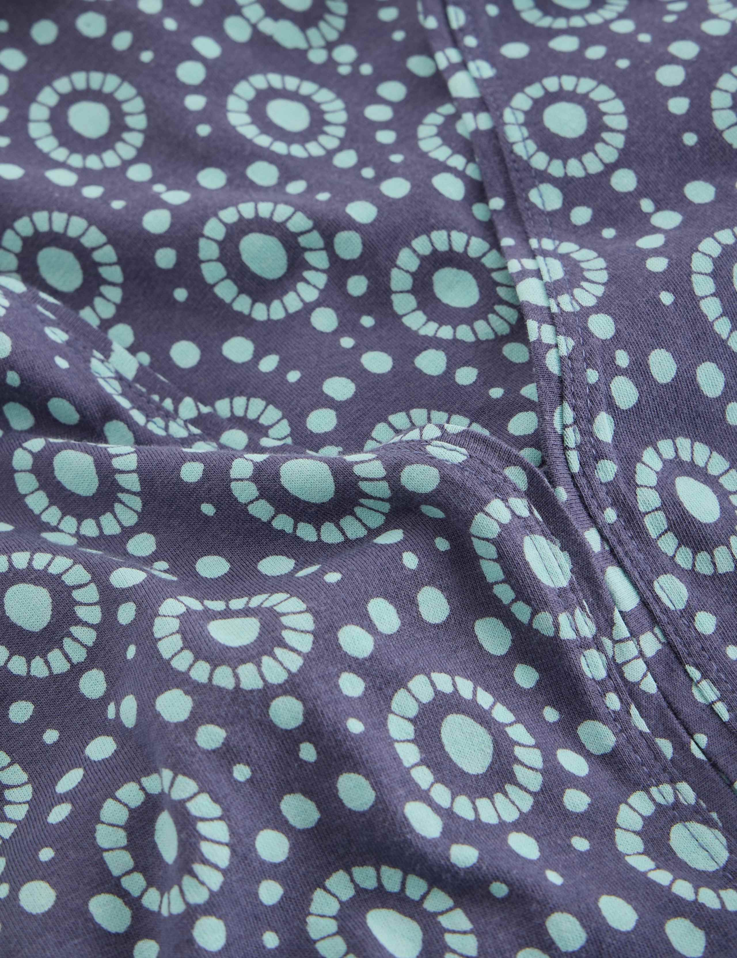 Jersey Printed Midi Waisted Dress 6 of 6