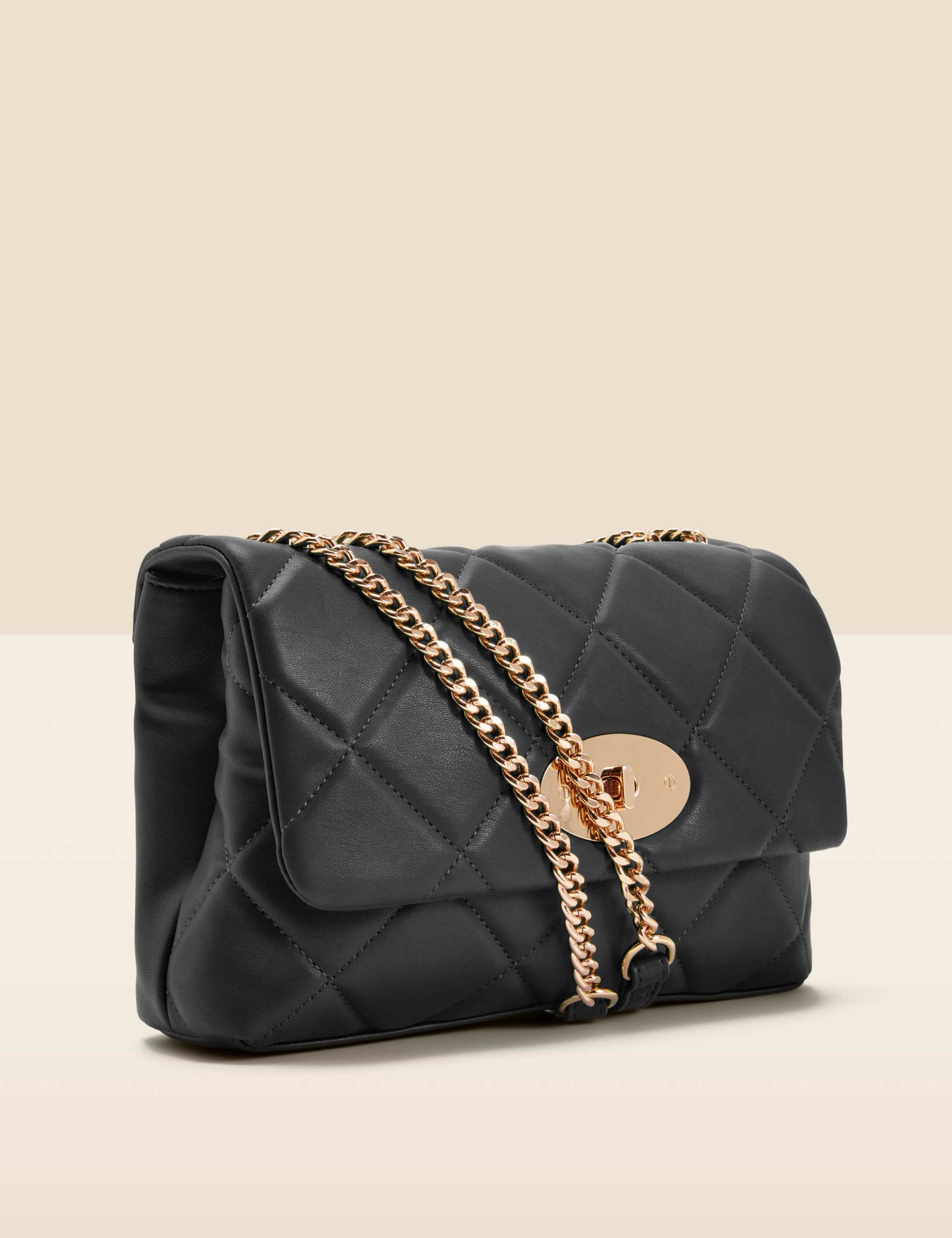 Quilted Clasp Detail Cross Body Bag 3 of 5