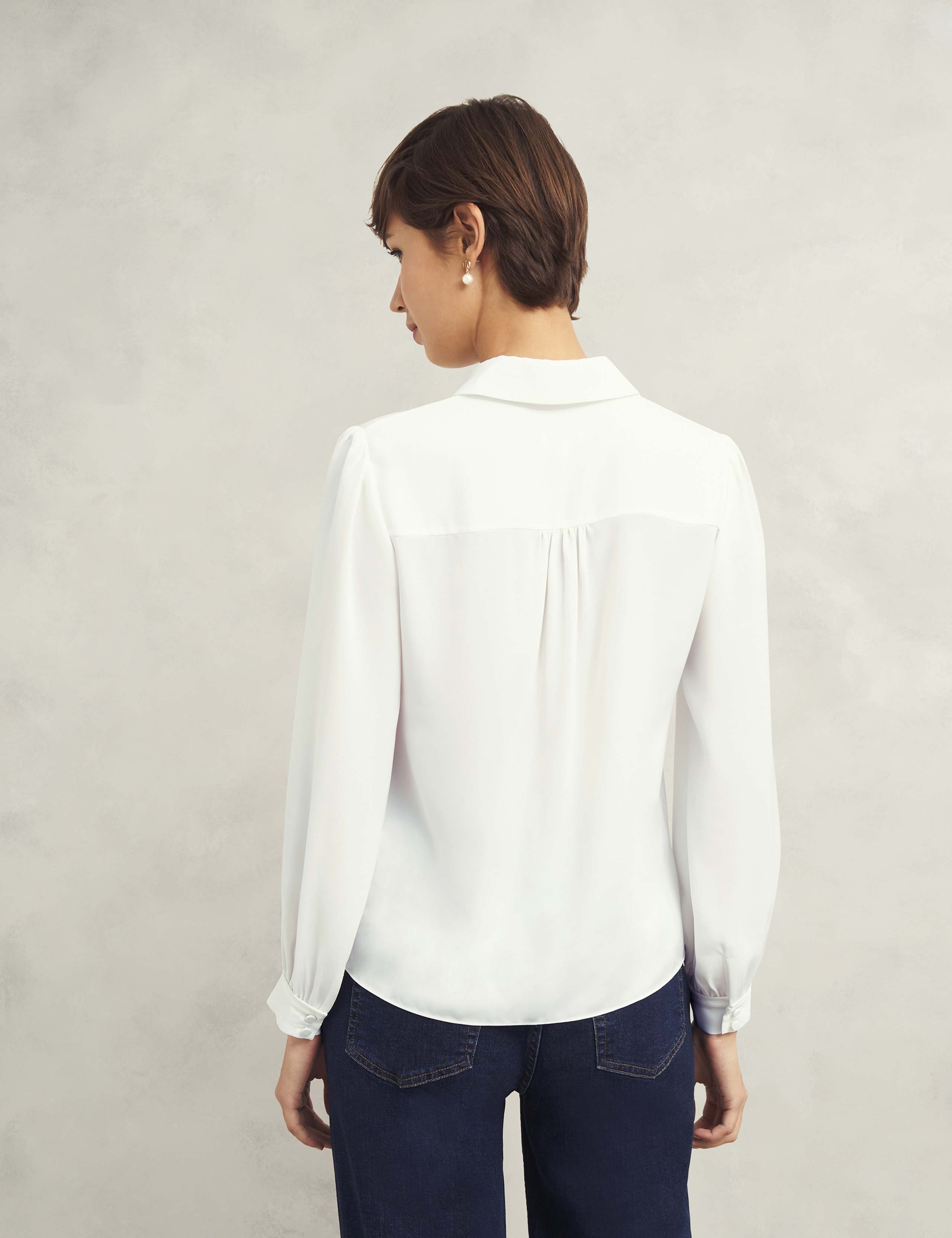 Collared Blouson Sleeve Shirt 3 of 7