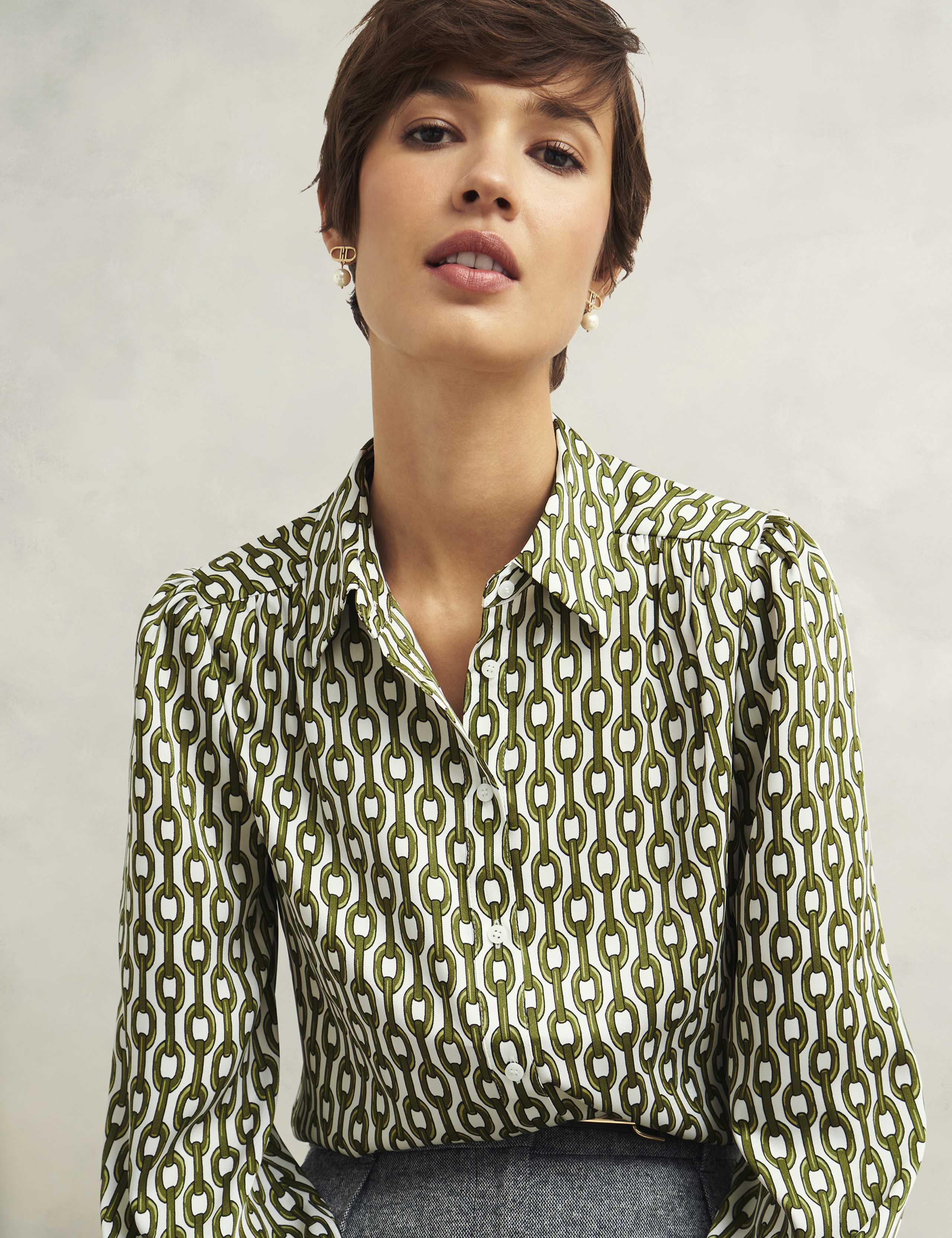 Printed Collared Button Through Shirt 5 of 12