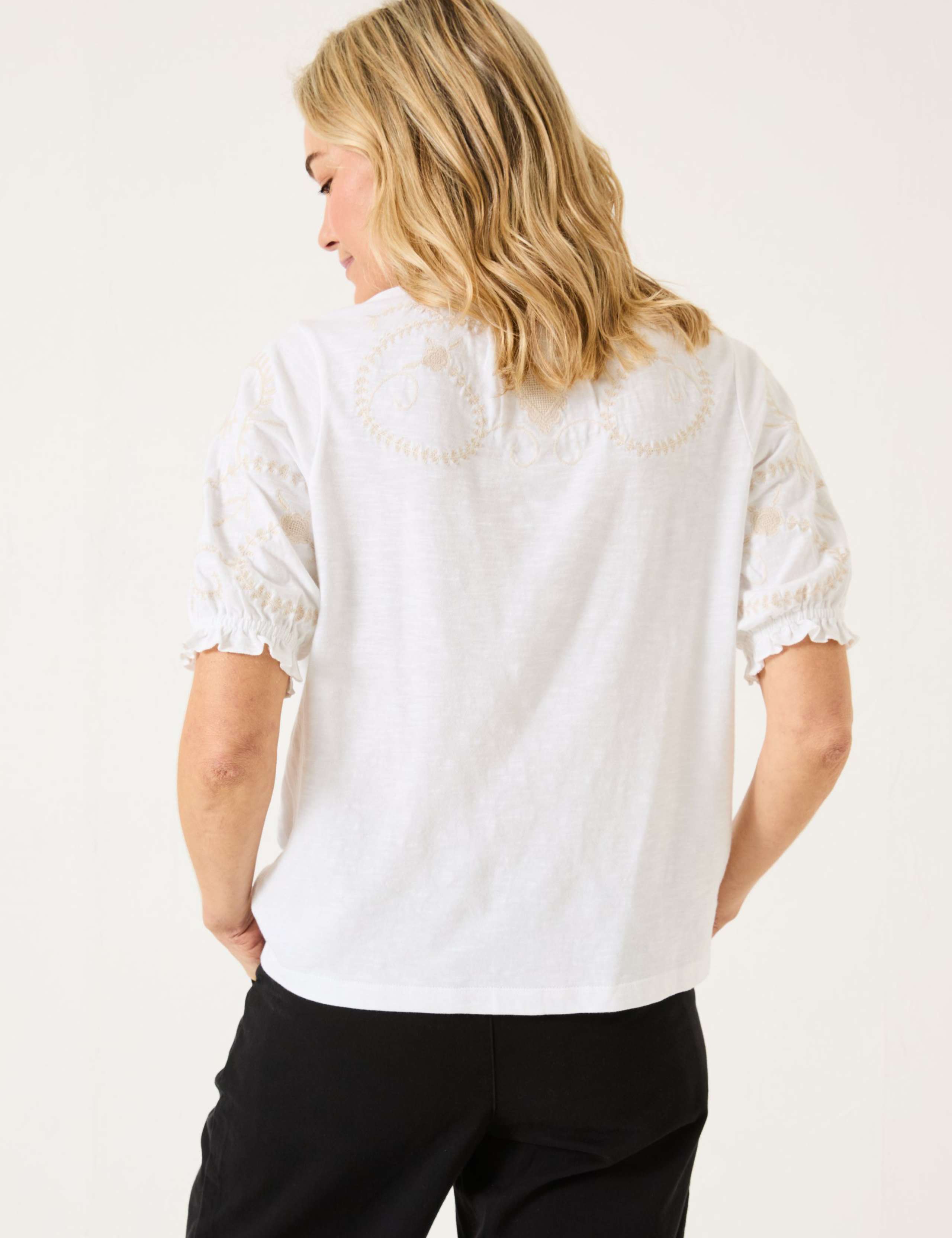 Pure Cotton Embroidered Shirt 4 of 5