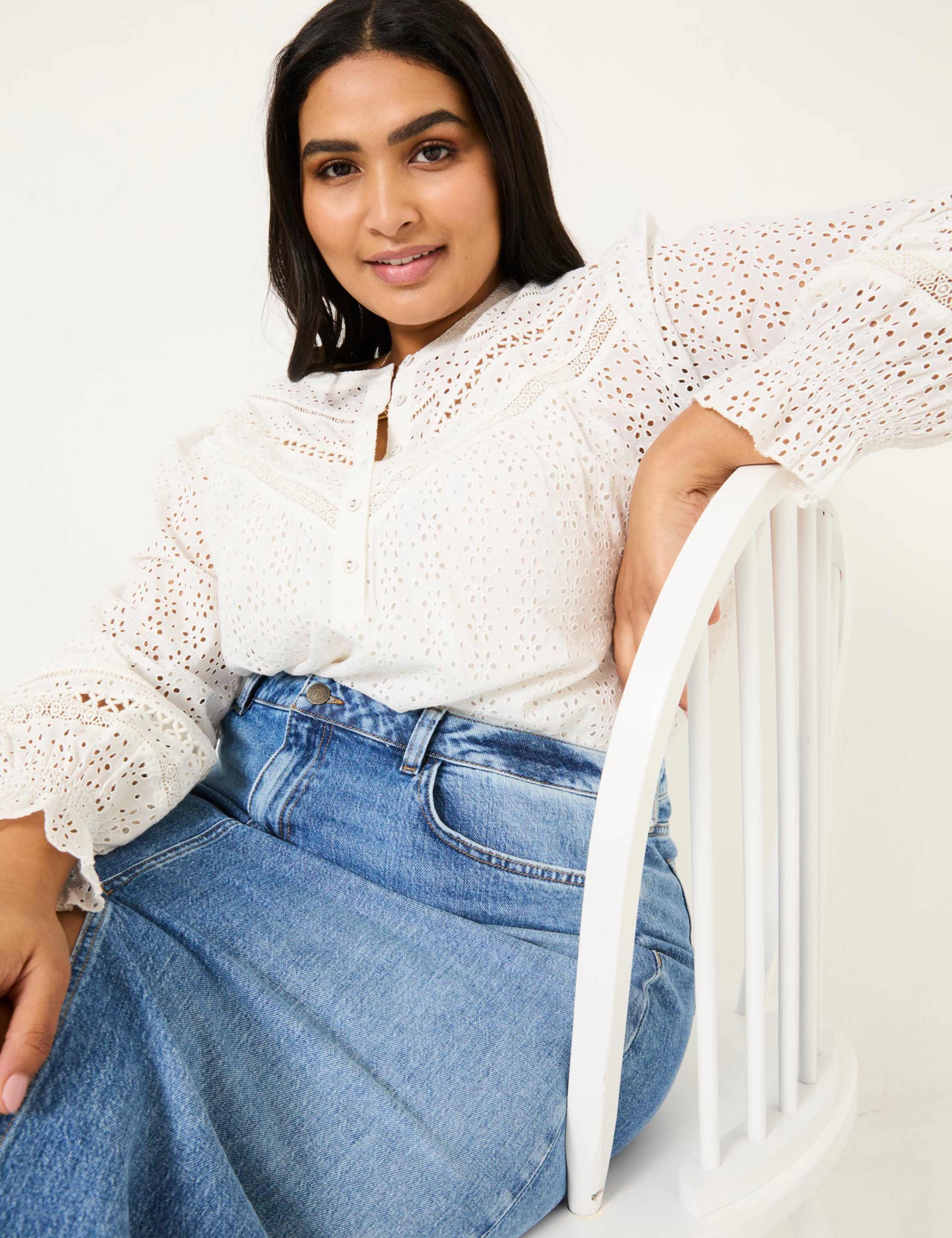 Pure Cotton Broderie Top 5 of 5