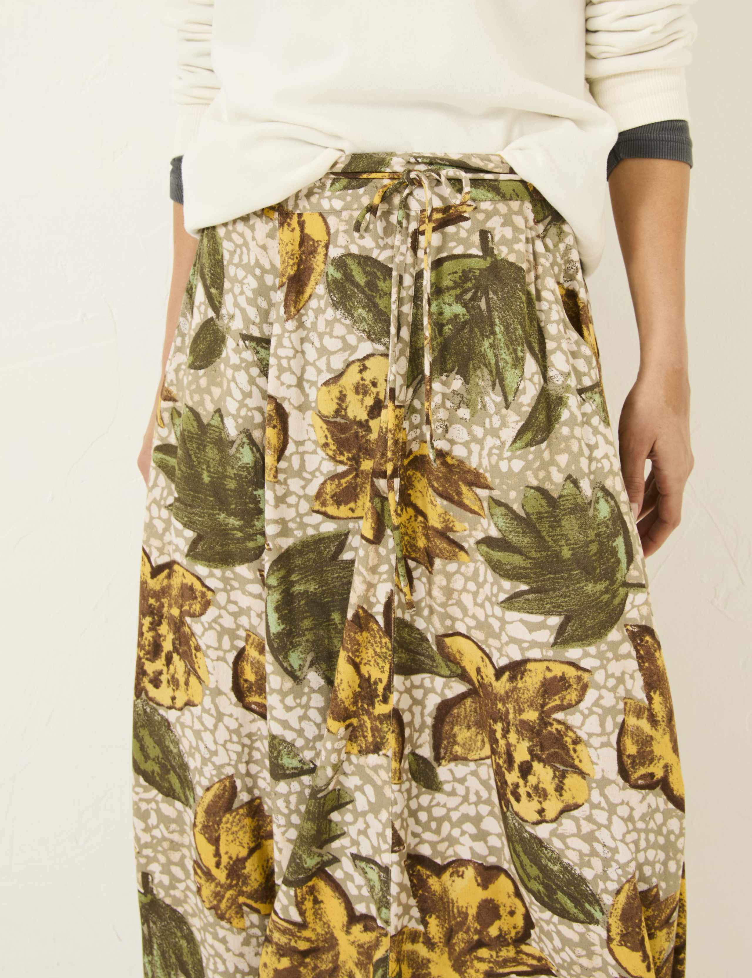 Printed Midi Wrap Skirt 5 of 5