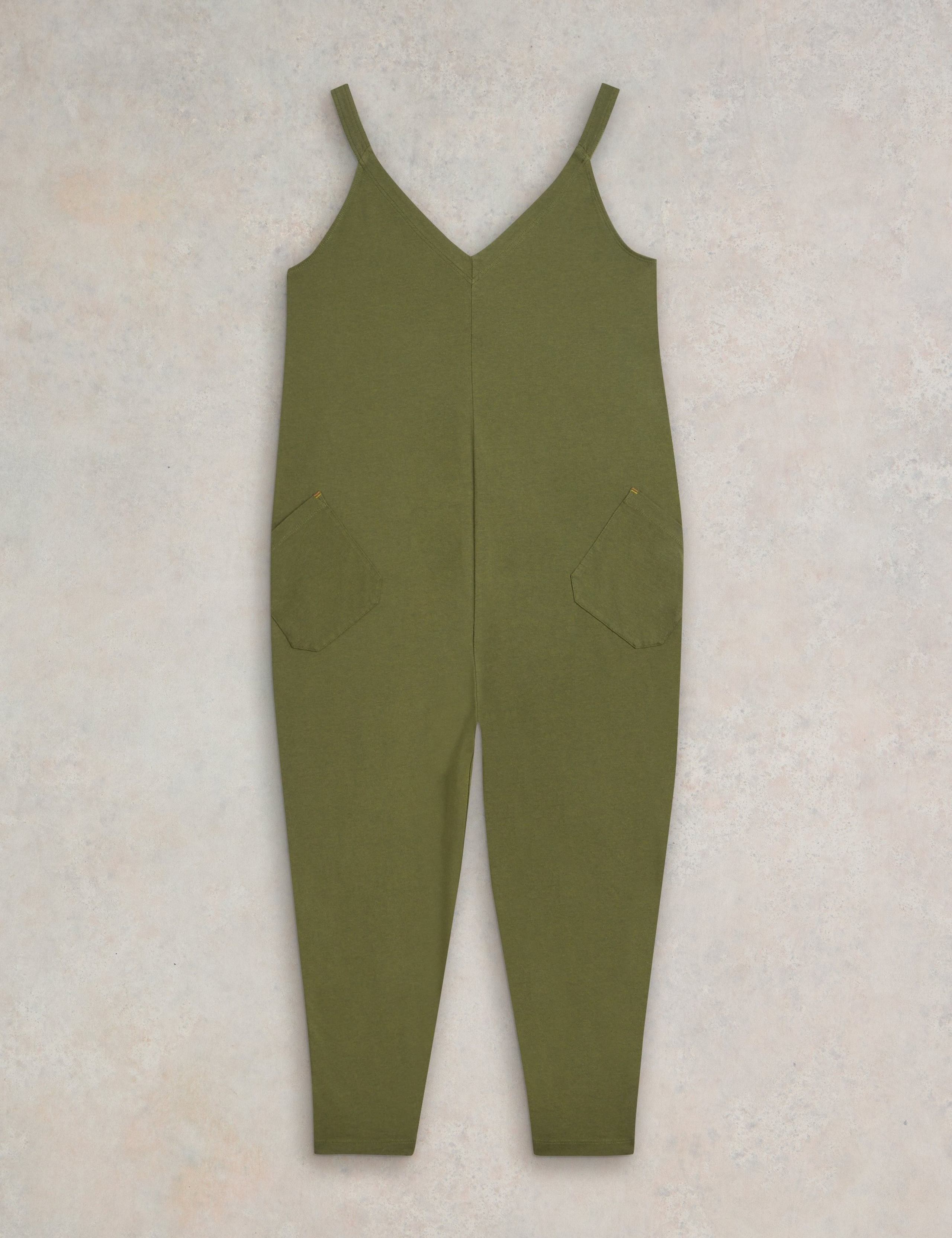 Cotton Rich Jersey Cropped Jumpsuit 2 of 6
