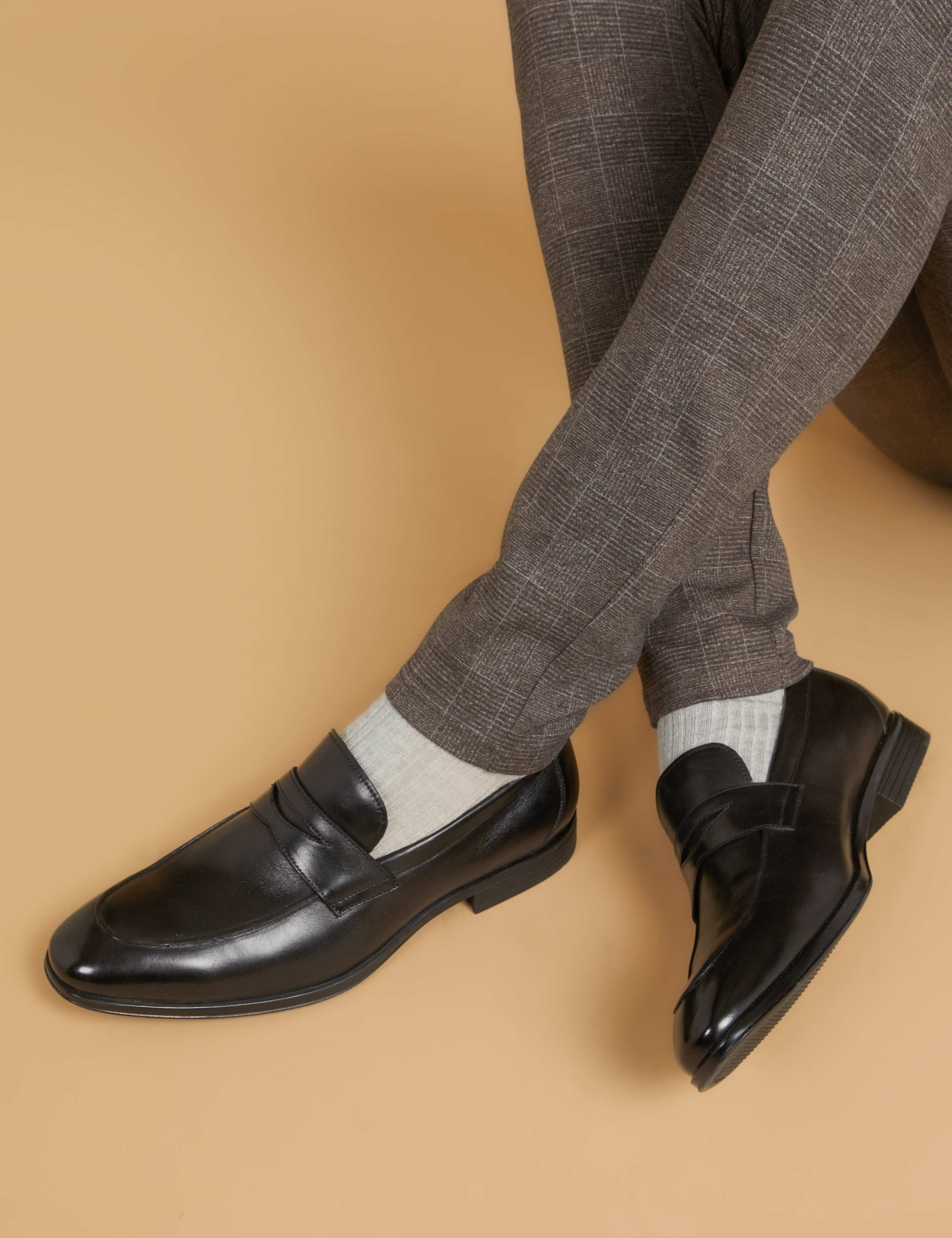 Leather Slip-On Loafers 1 of 7