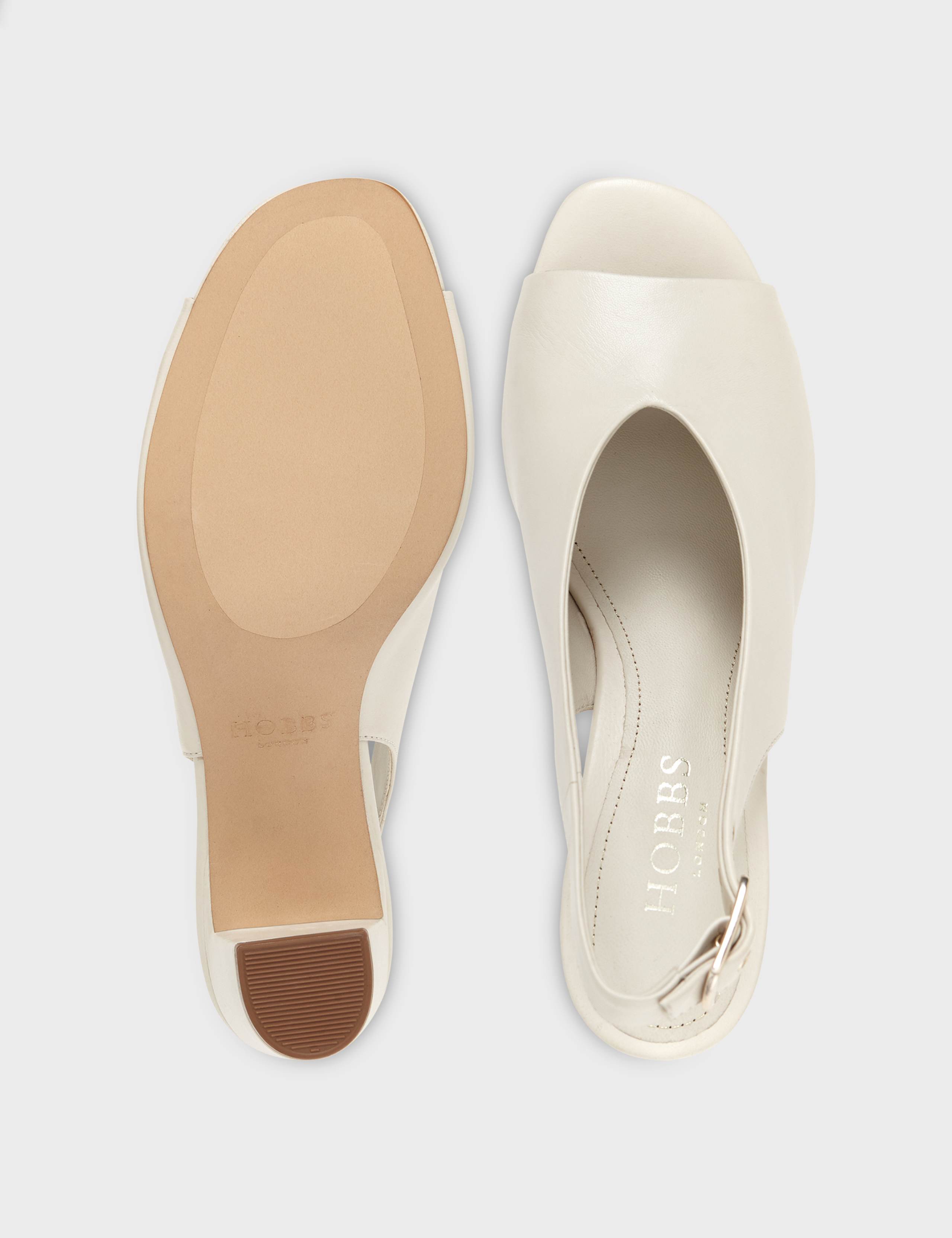 Leather Block Heel Sandals 4 of 5