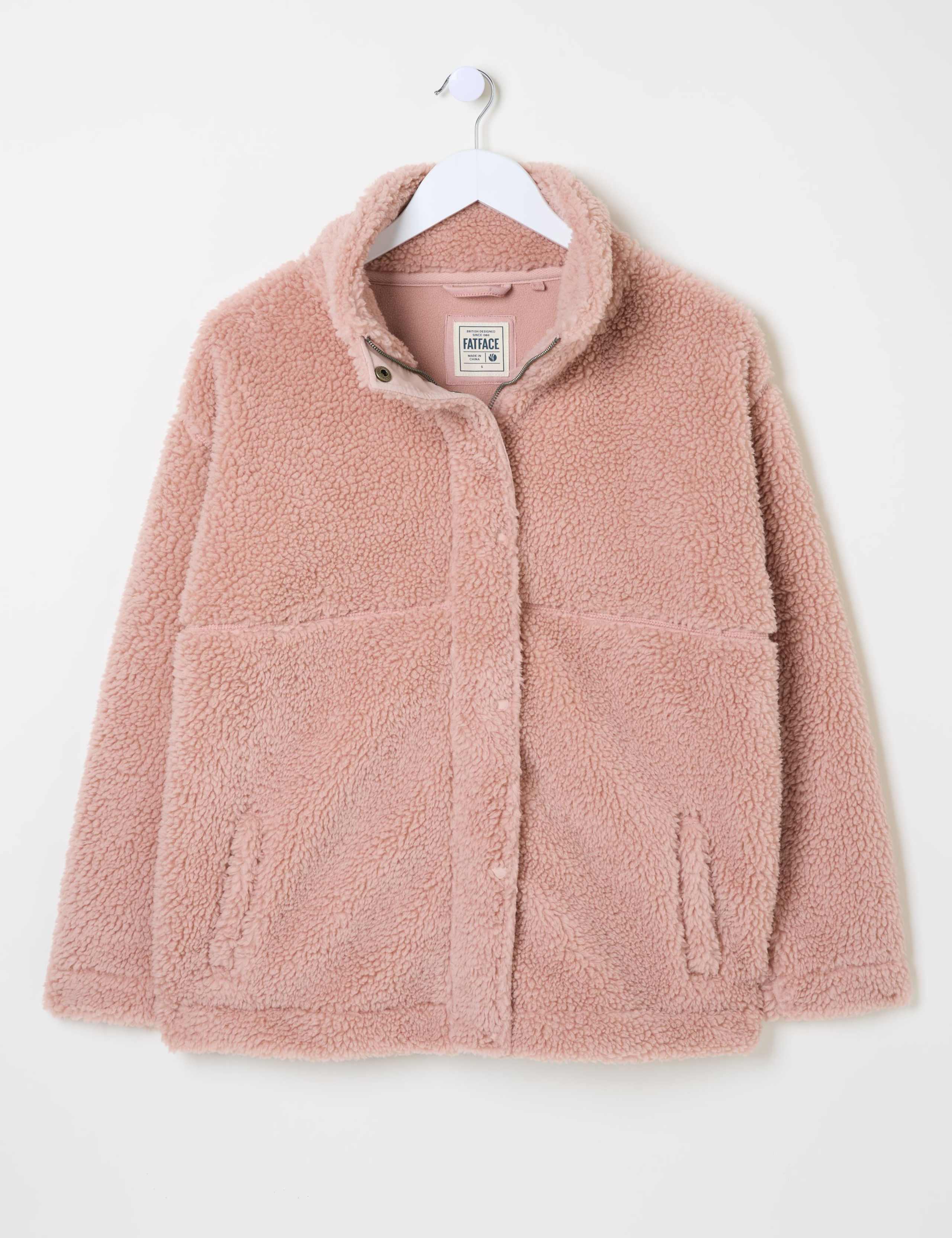 Fleece Textured Funnel Neck Jacket 2 of 5