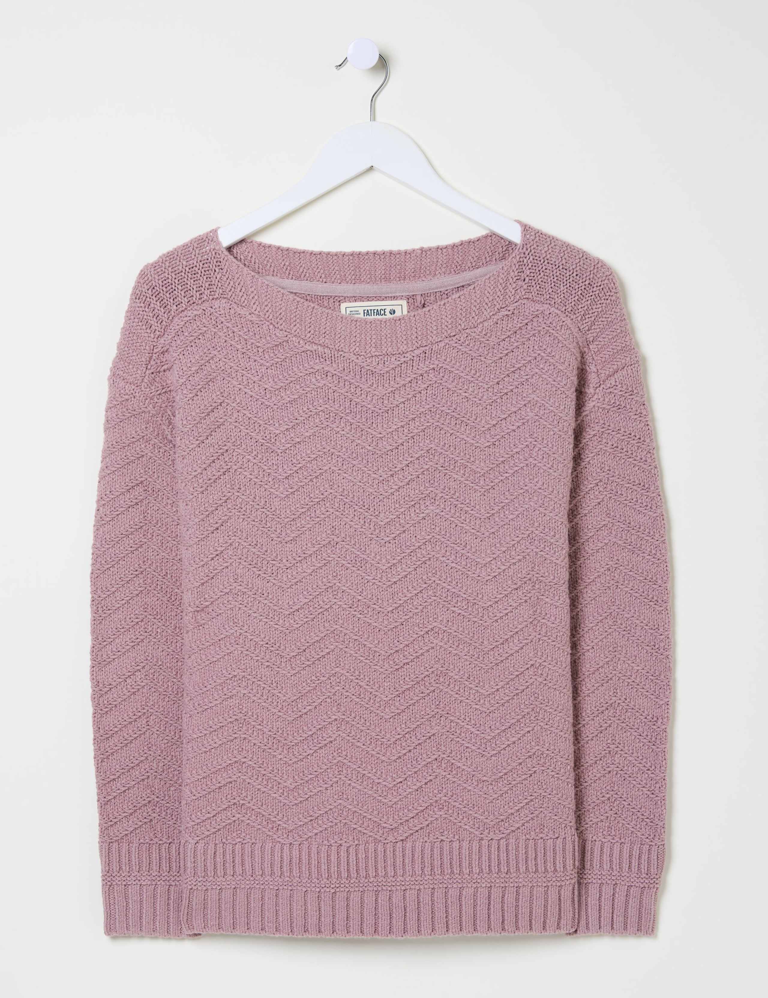 Cotton Blend Textured Jumper 2 of 5