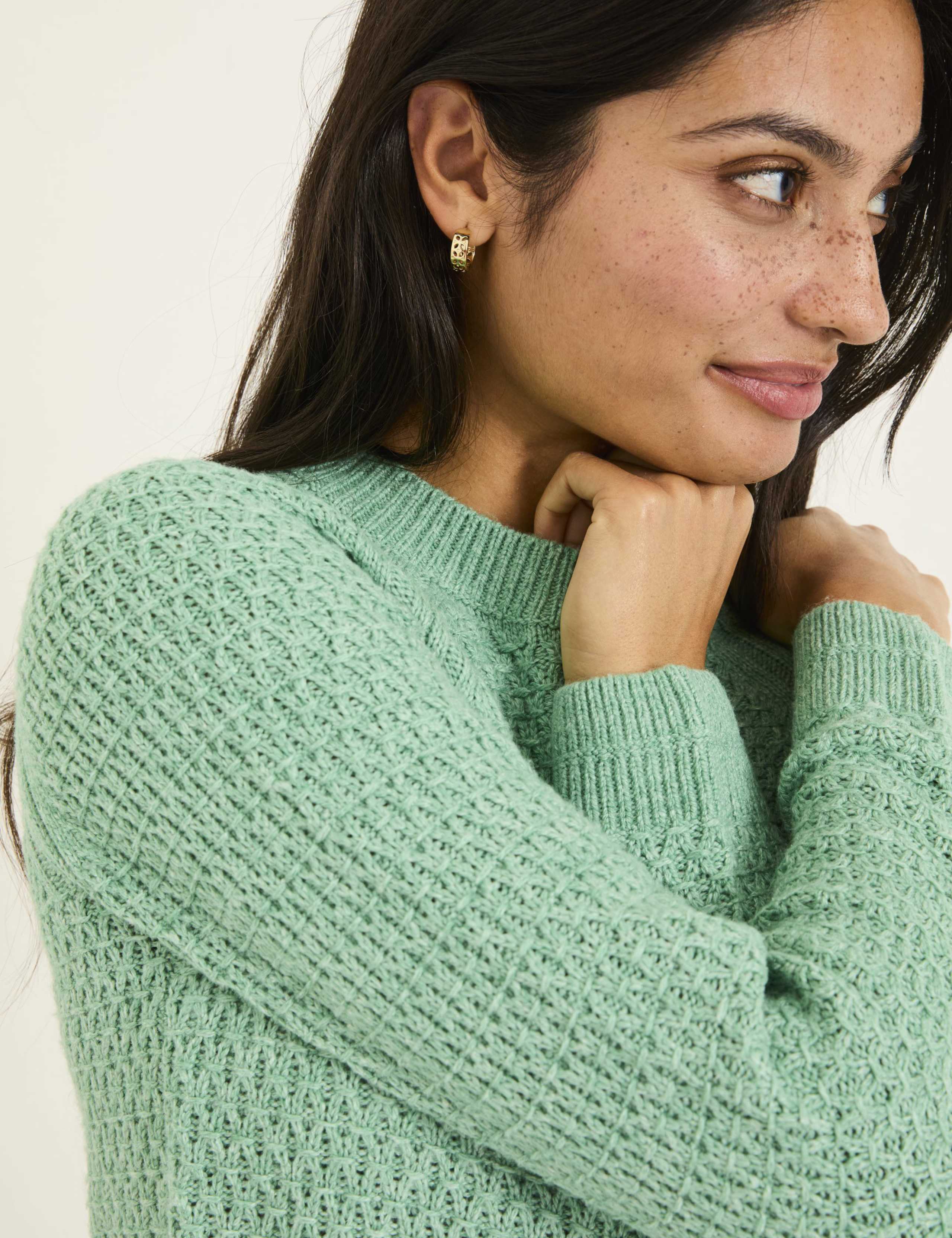 Textured Crew Neck Jumper 5 of 6