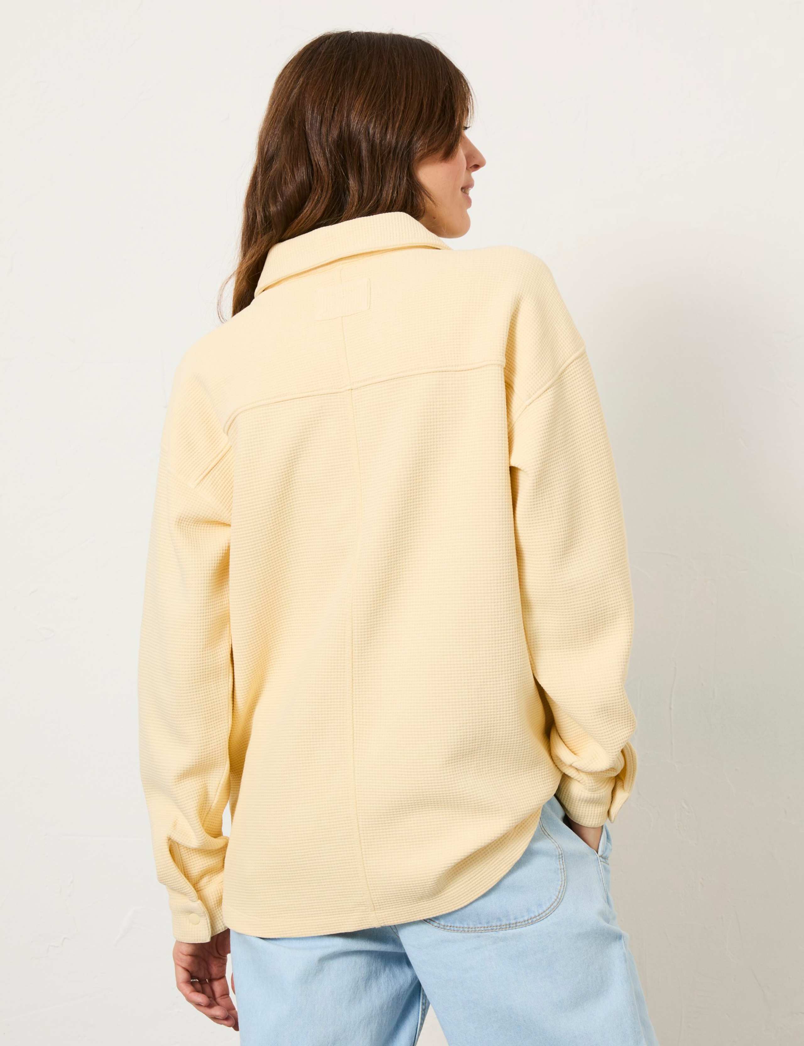 Pure Cotton Textured Collared Knitted Top 4 of 6