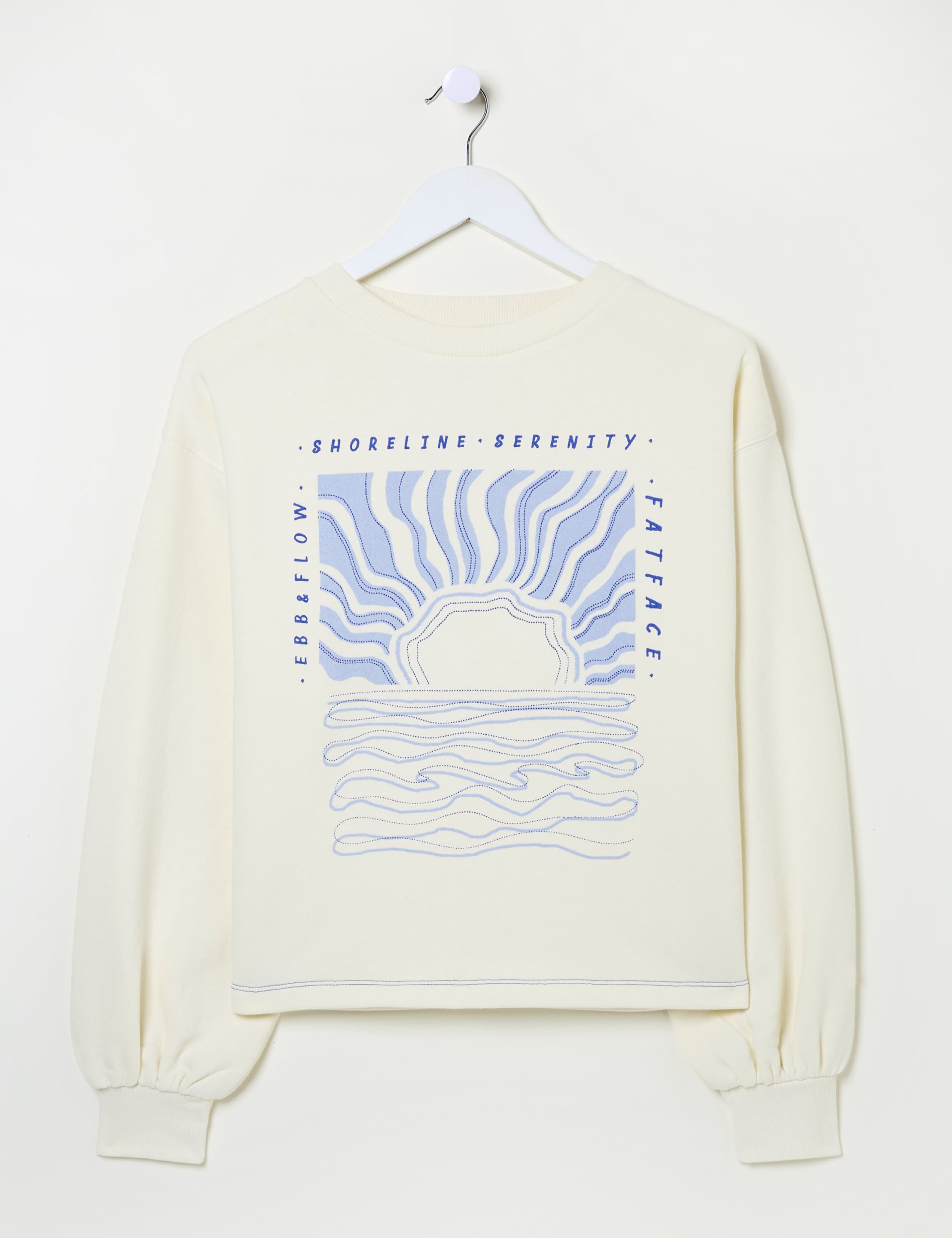 Pure Cotton Printed Slogan Sweatshirt 2 of 5