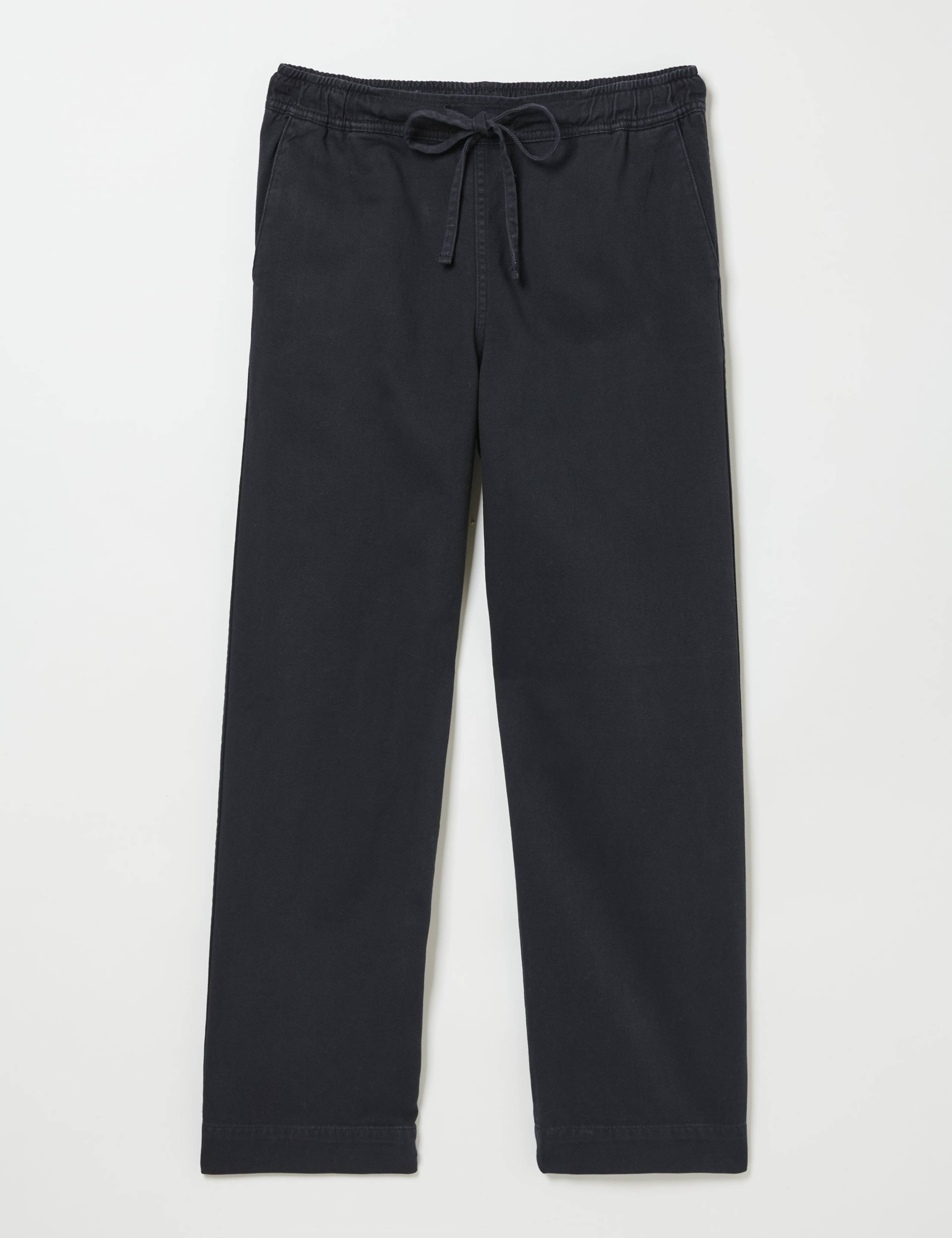 Pure Cotton Drawstring Wide Leg Trousers 2 of 5