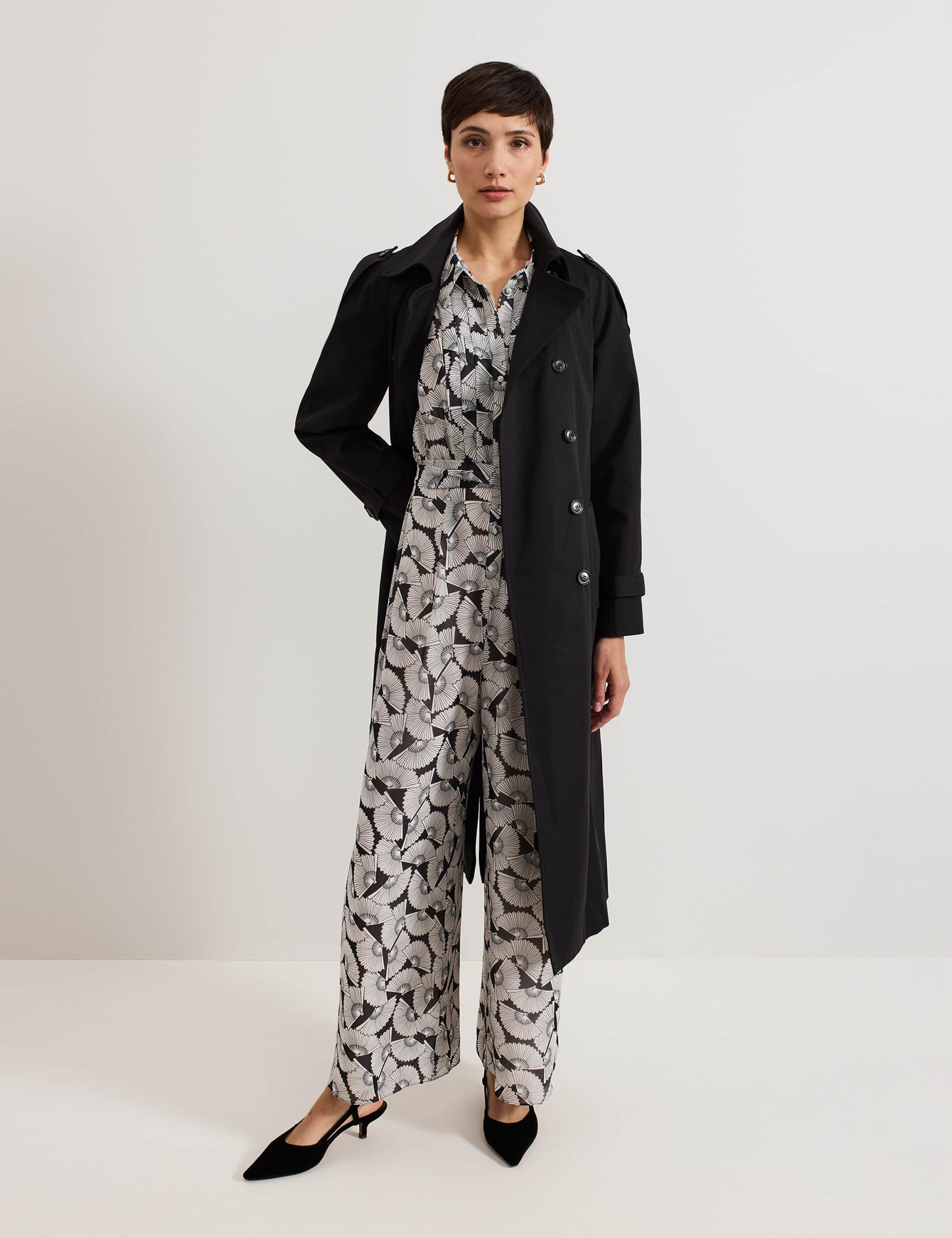 Printed Tie Detail Sleeveless Jumpsuit 8 of 8