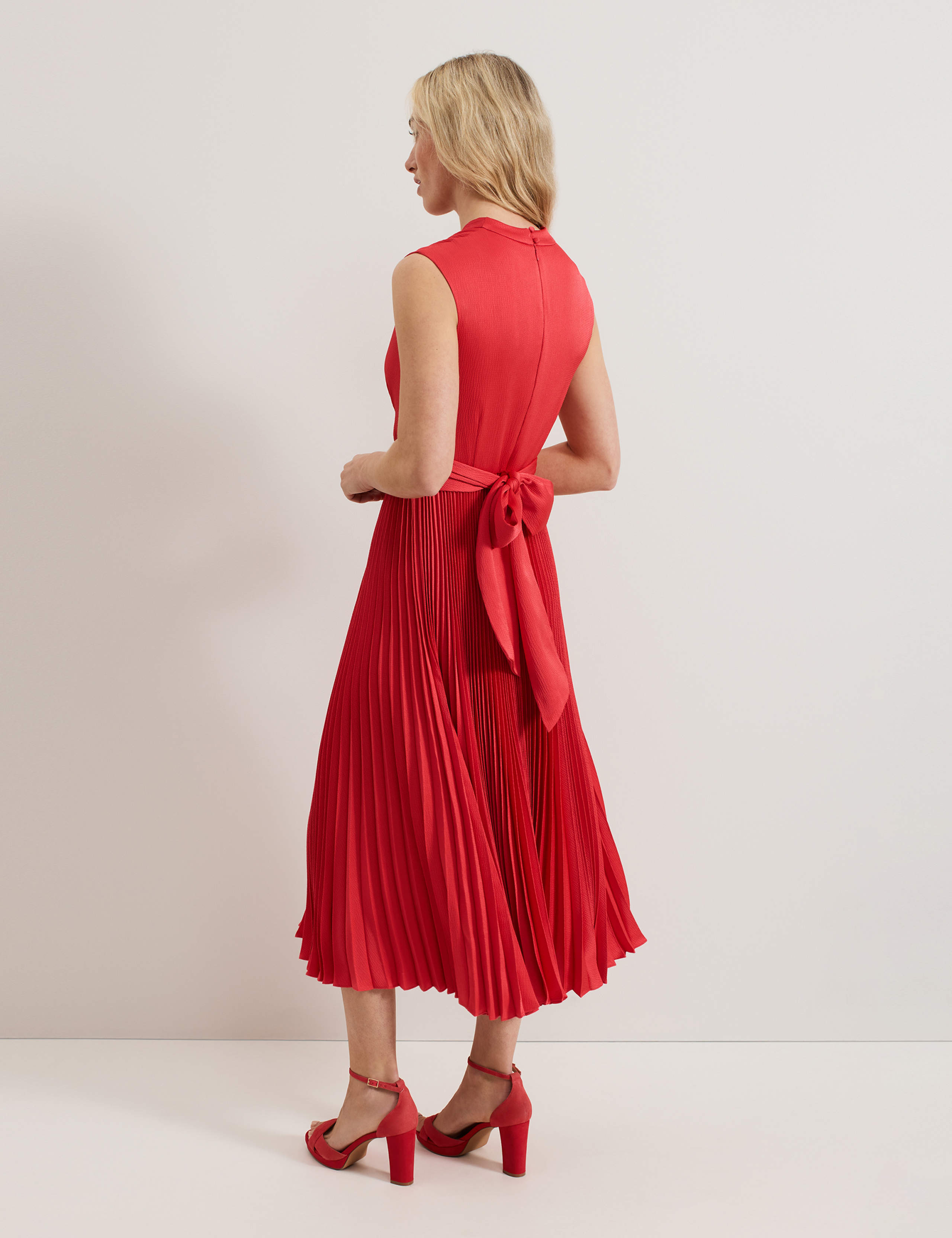 Celestia V-Neck Pleated Wrap Dress 3 of 8