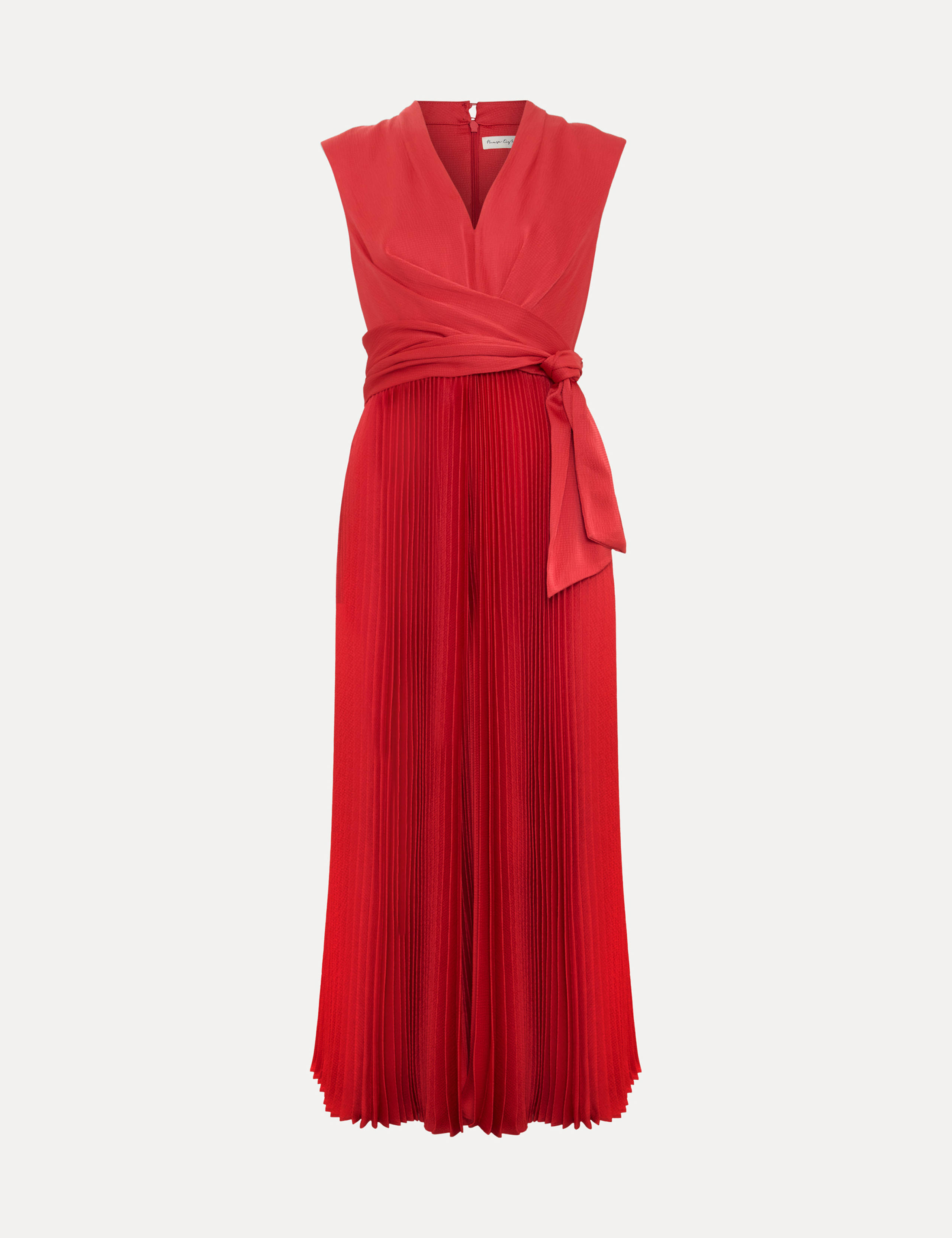 Celestia V-Neck Pleated Wrap Dress 2 of 8