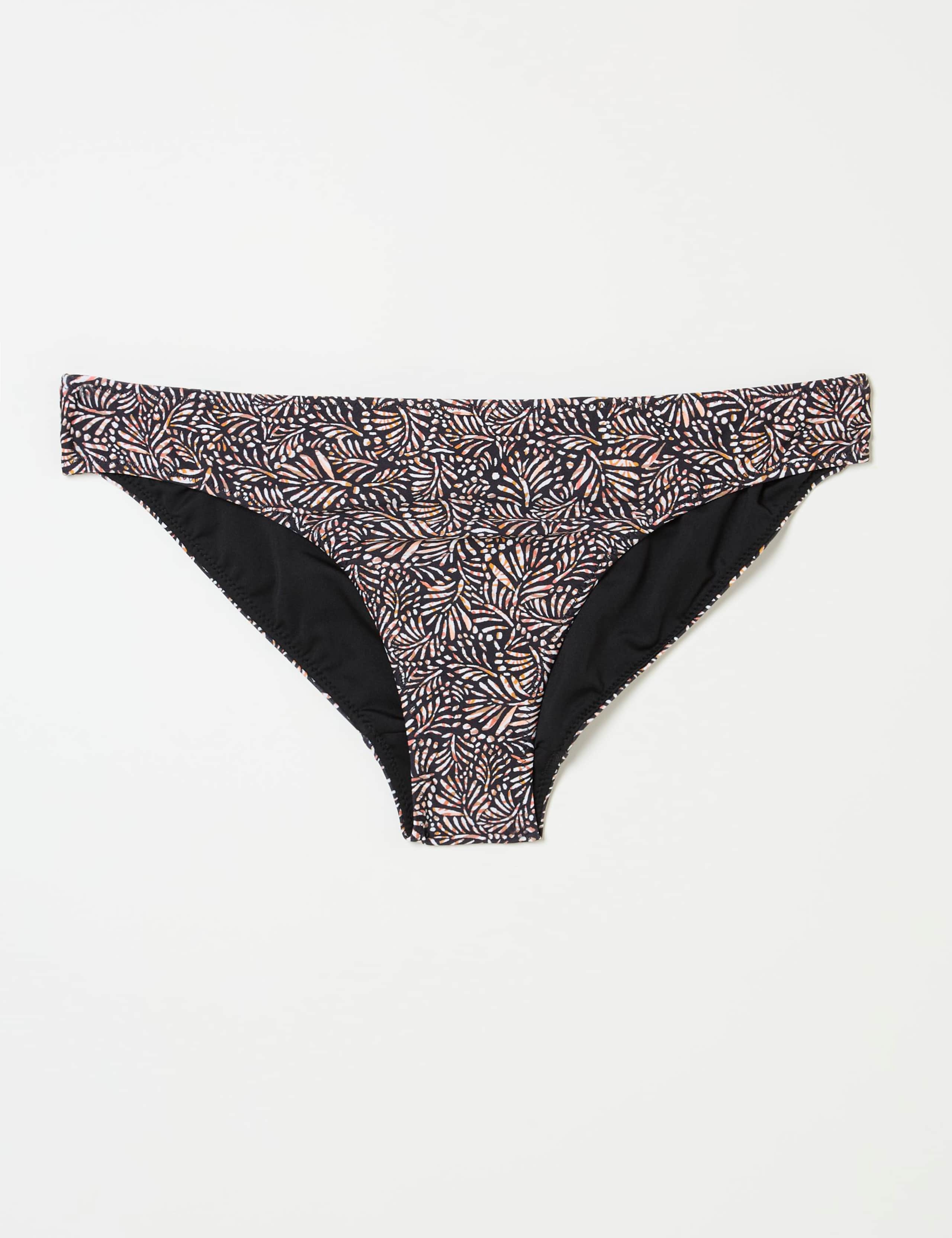 Leaf Printed Bikini Bottoms 2 of 5