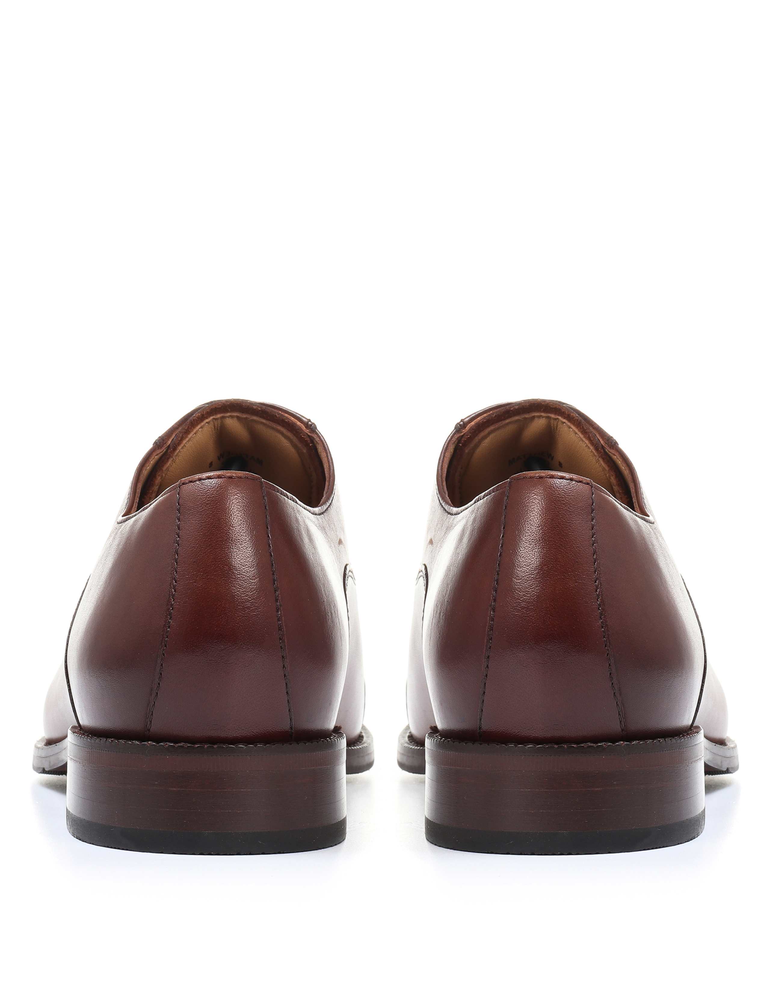 Wide Fit Leather Oxford Shoes 4 of 5