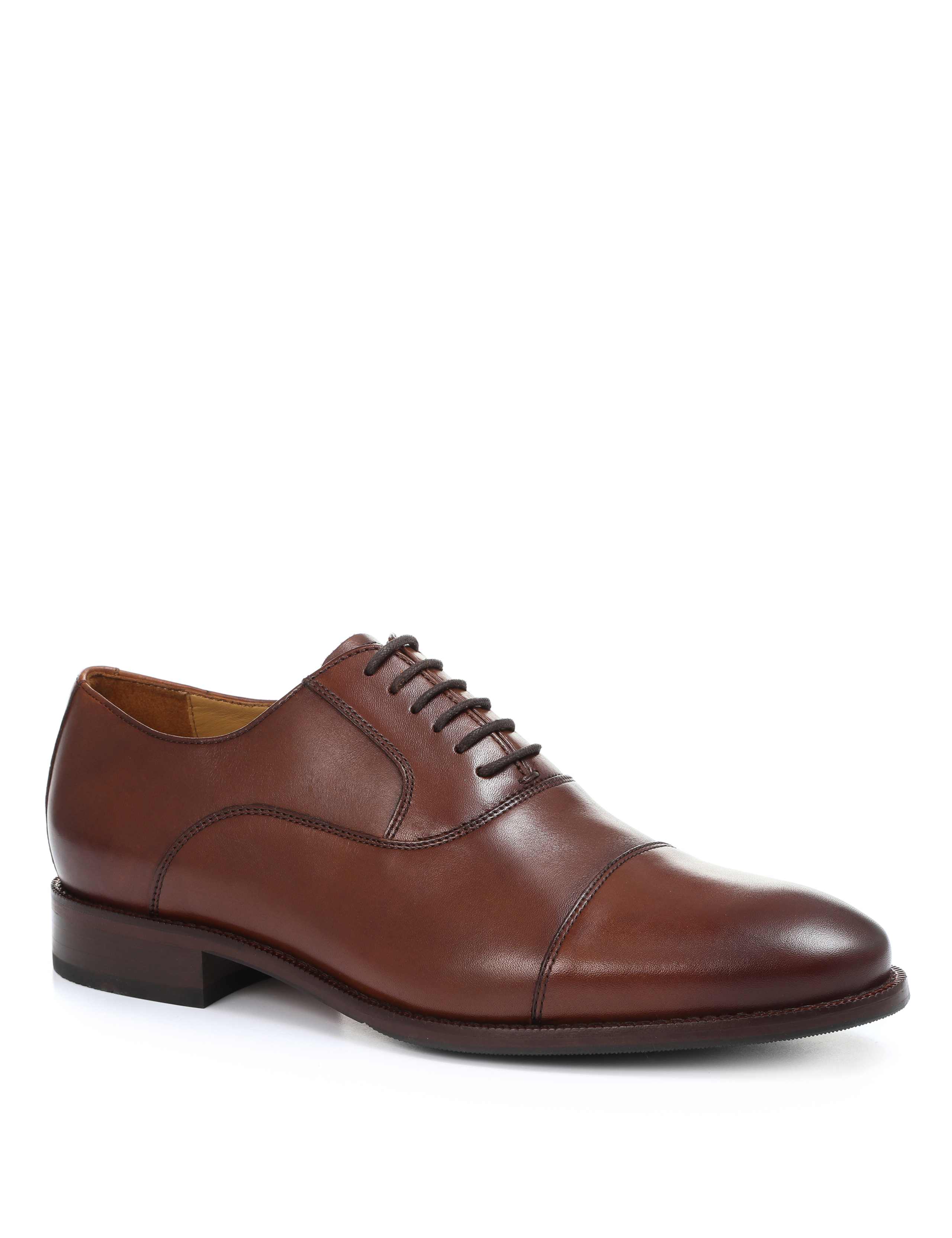 Wide Fit Leather Oxford Shoes 2 of 5