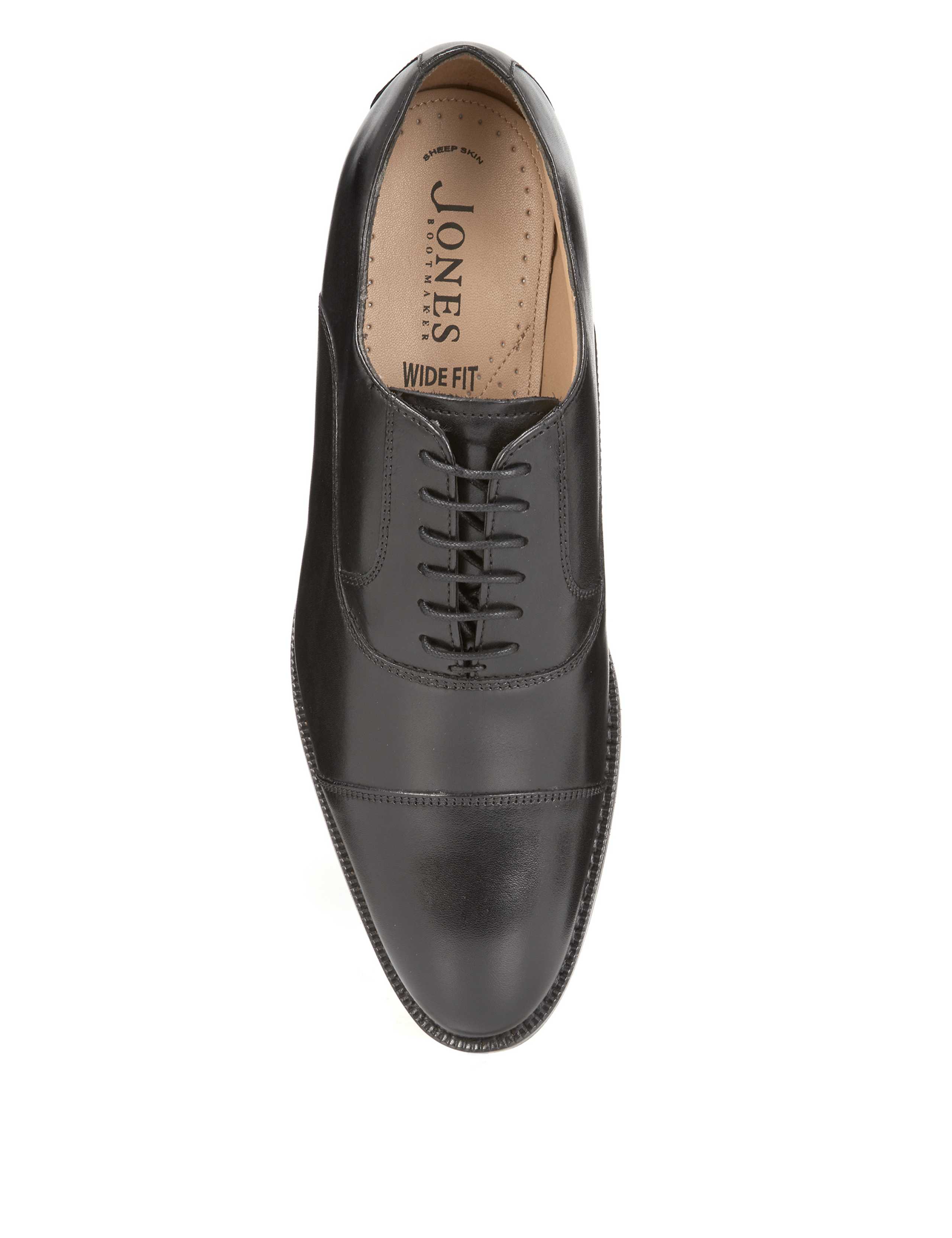 Wide Fit Leather Oxford Shoes 3 of 5