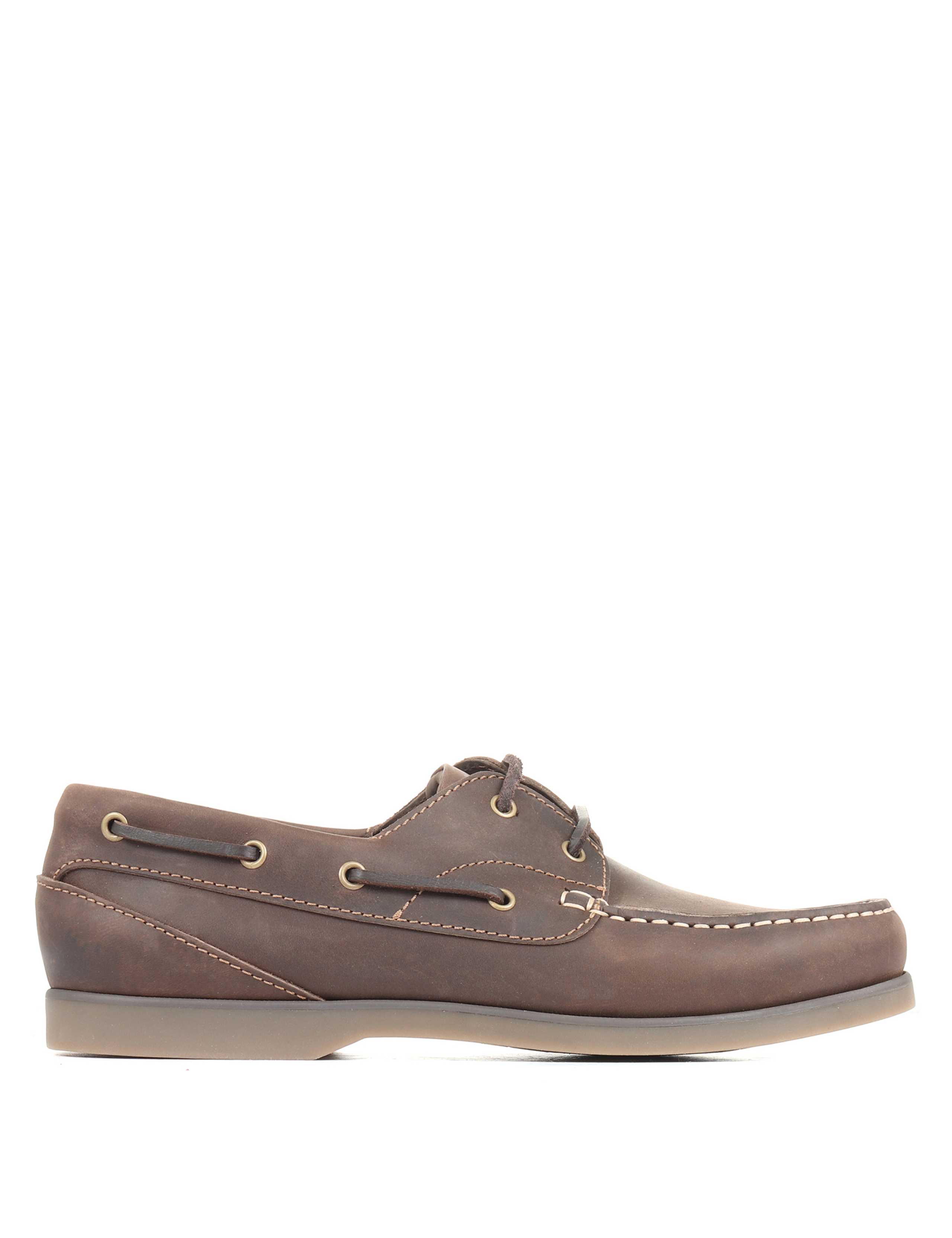 Leather Slip-On Boat Shoes 1 of 5