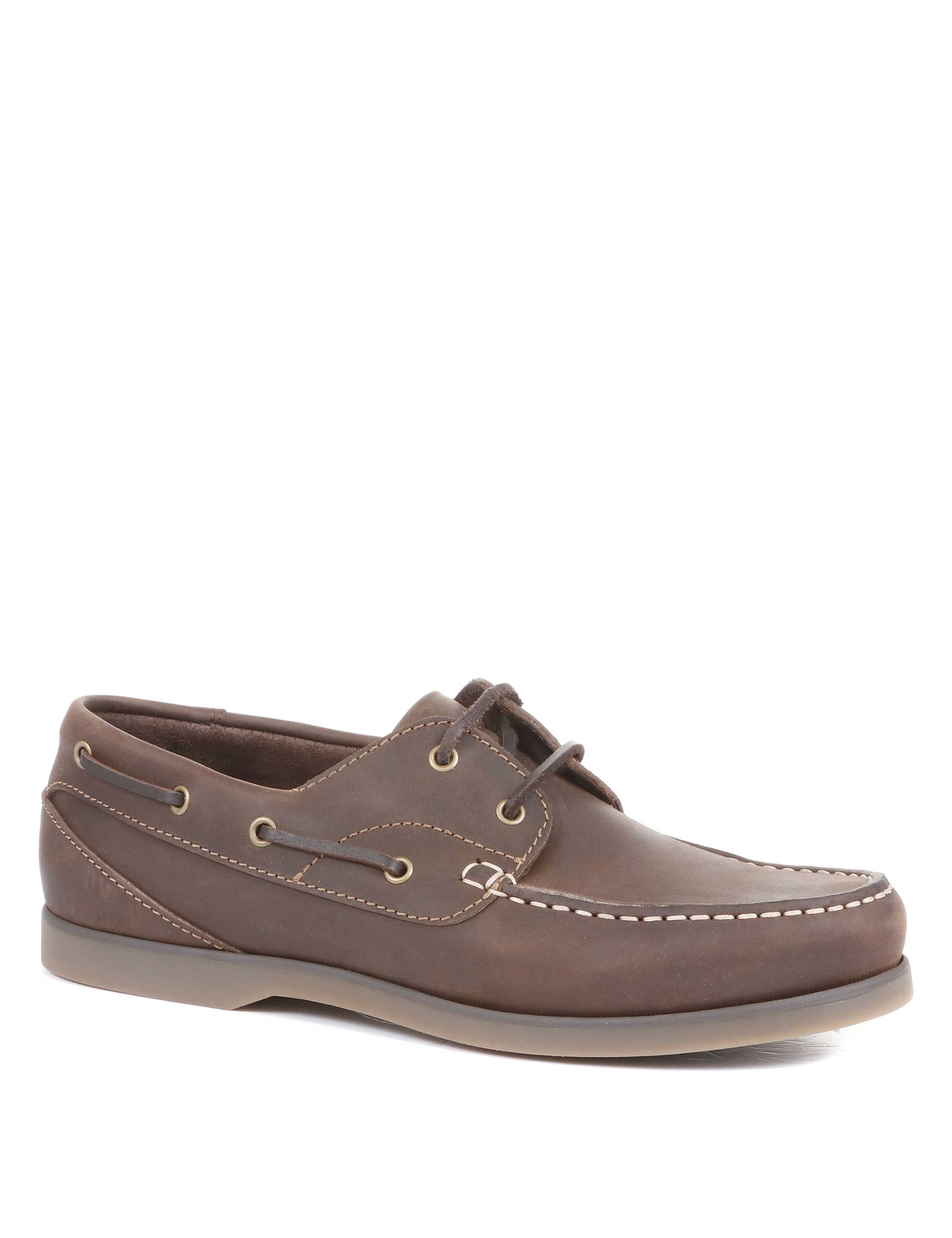 Leather Slip-On Boat Shoes 2 of 5