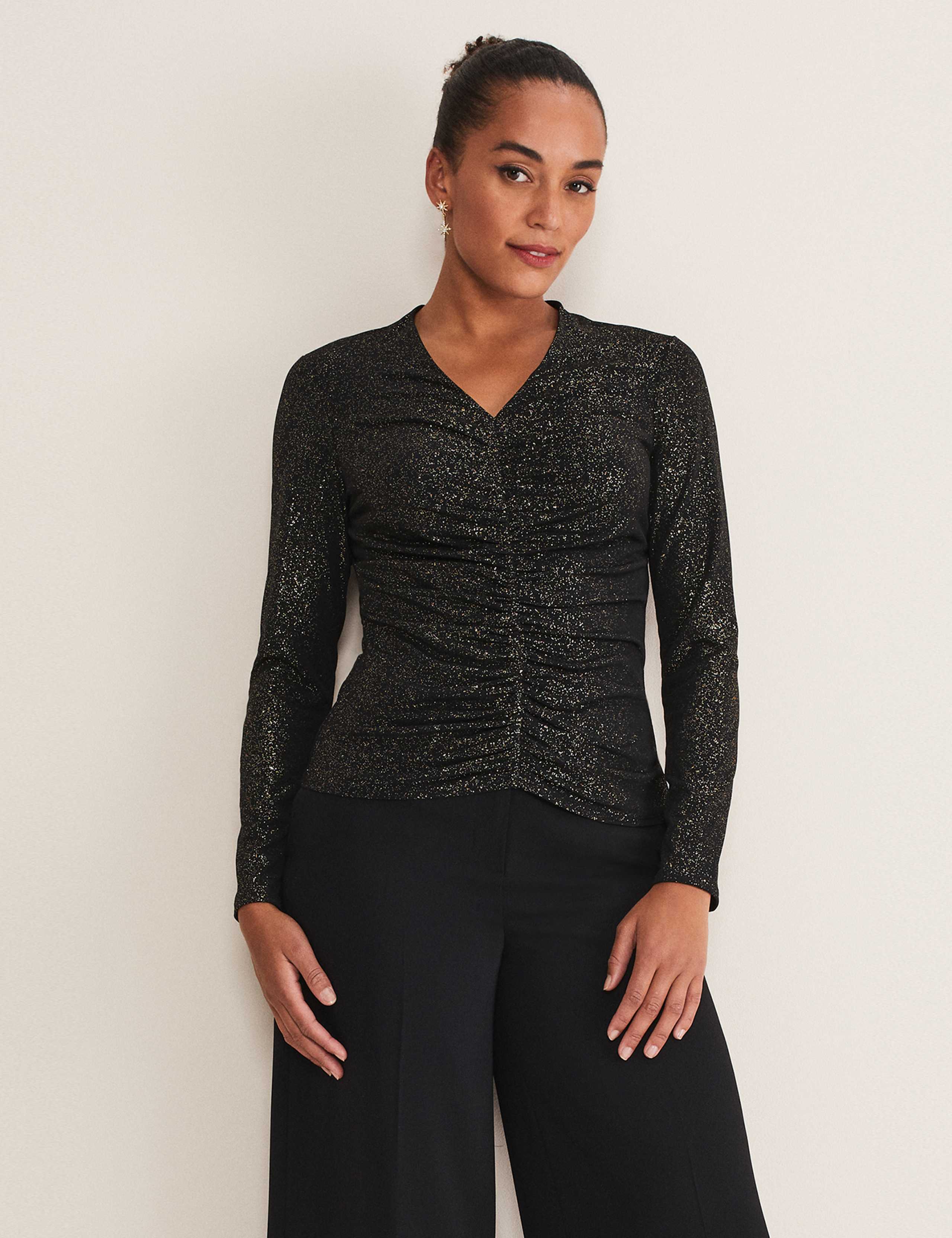 Sparkly V-Neck Top 4 of 5