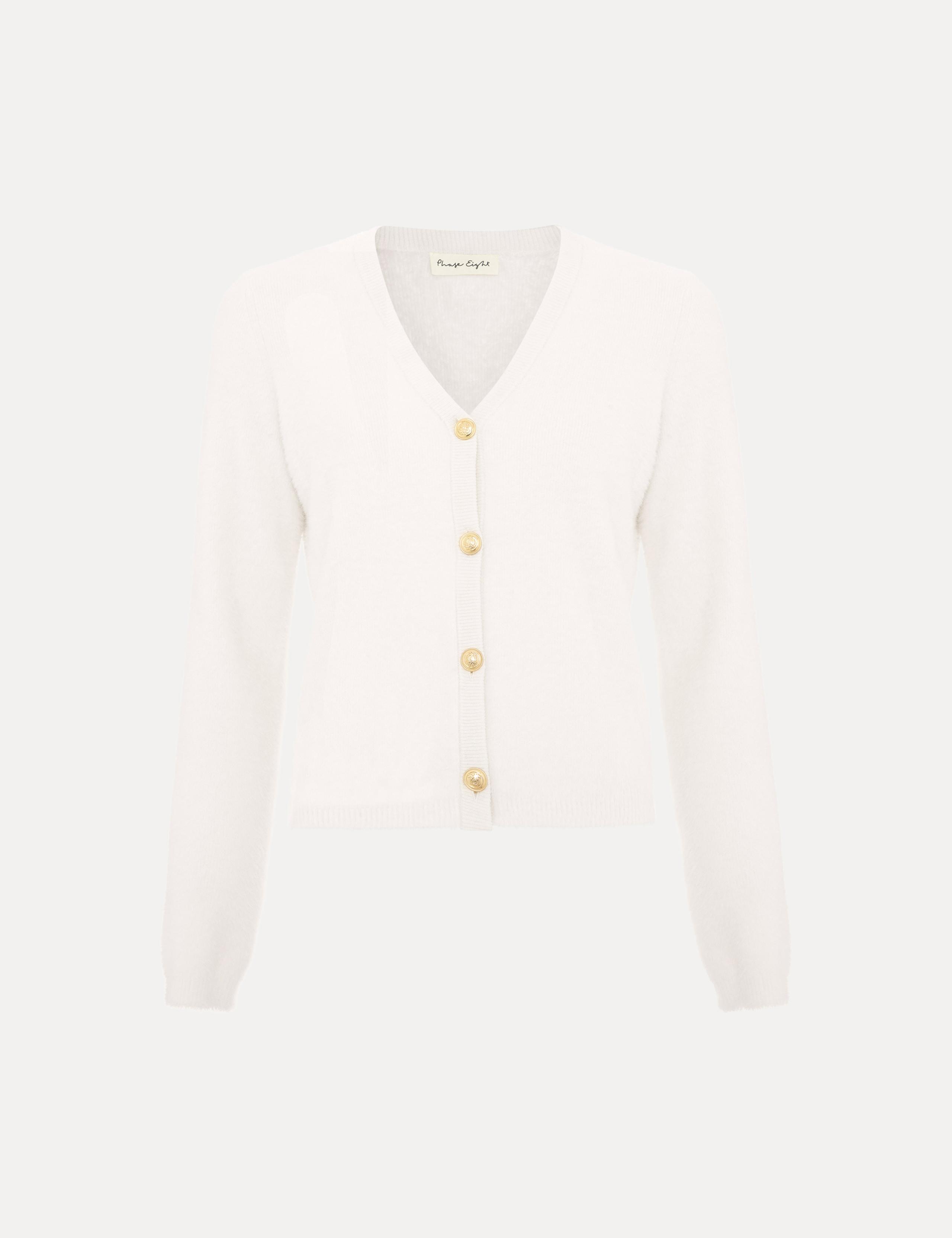 Textured V-Neck Cardigan 2 of 8