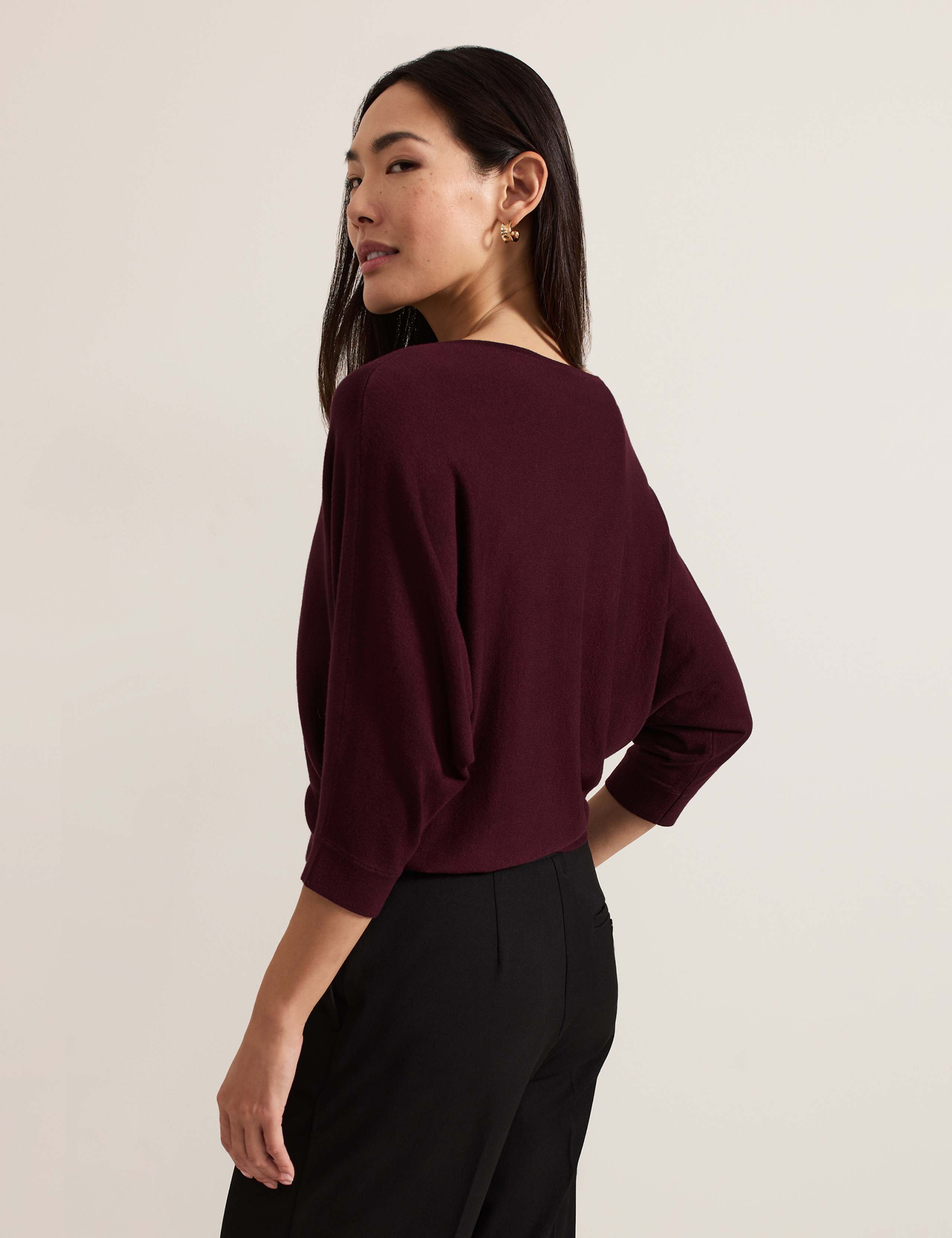 Slash Neck Batwing Sleeve Jumper 3 of 7