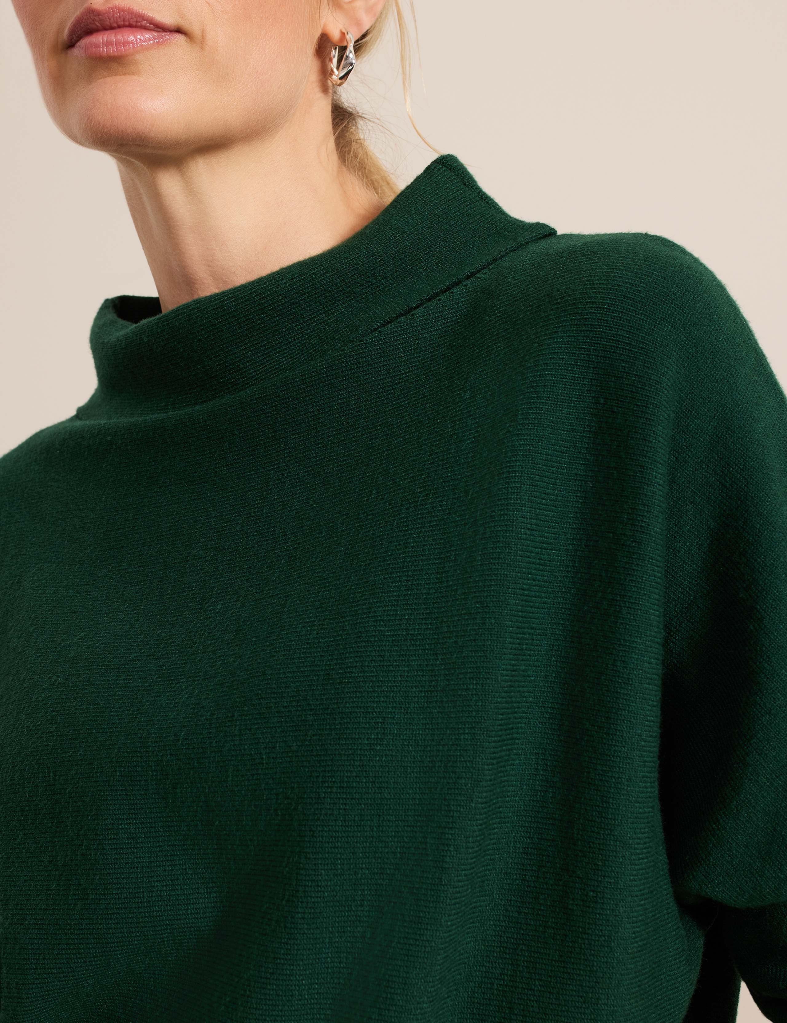 Funnel Neck Batwing Sleeve Jumper 6 of 6