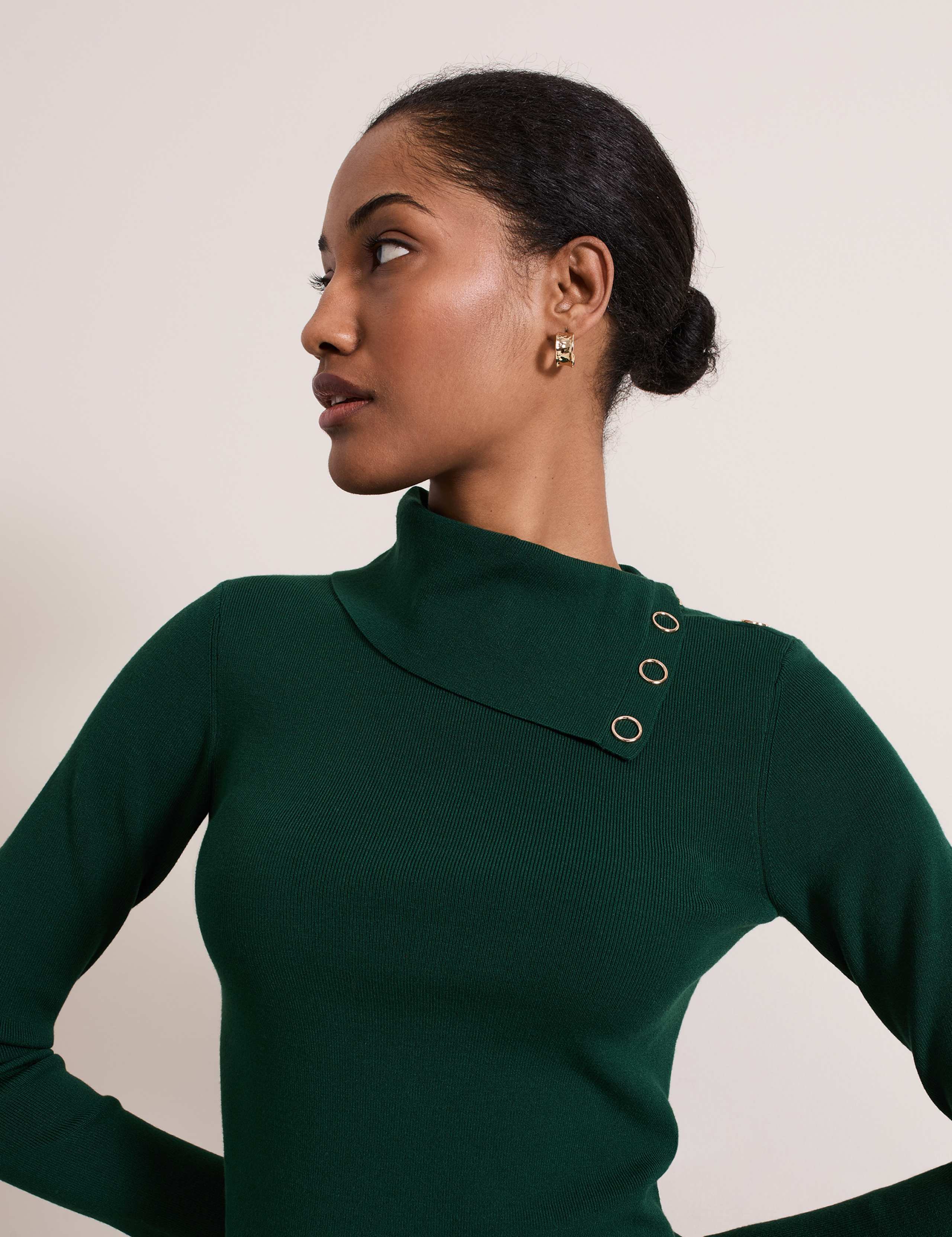 Textured Roll Neck Knitted Top 5 of 7
