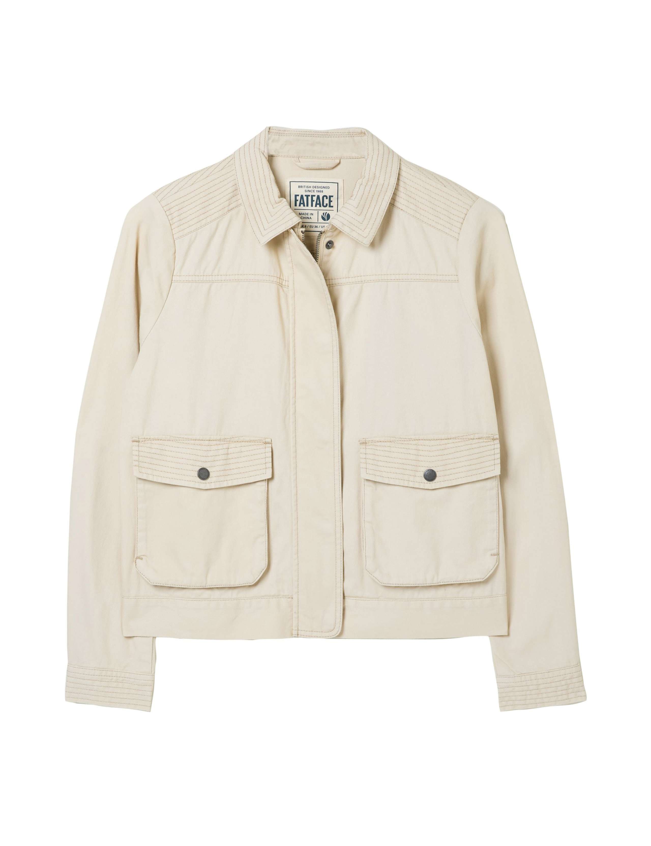Pure Cotton Cropped Jacket 2 of 5