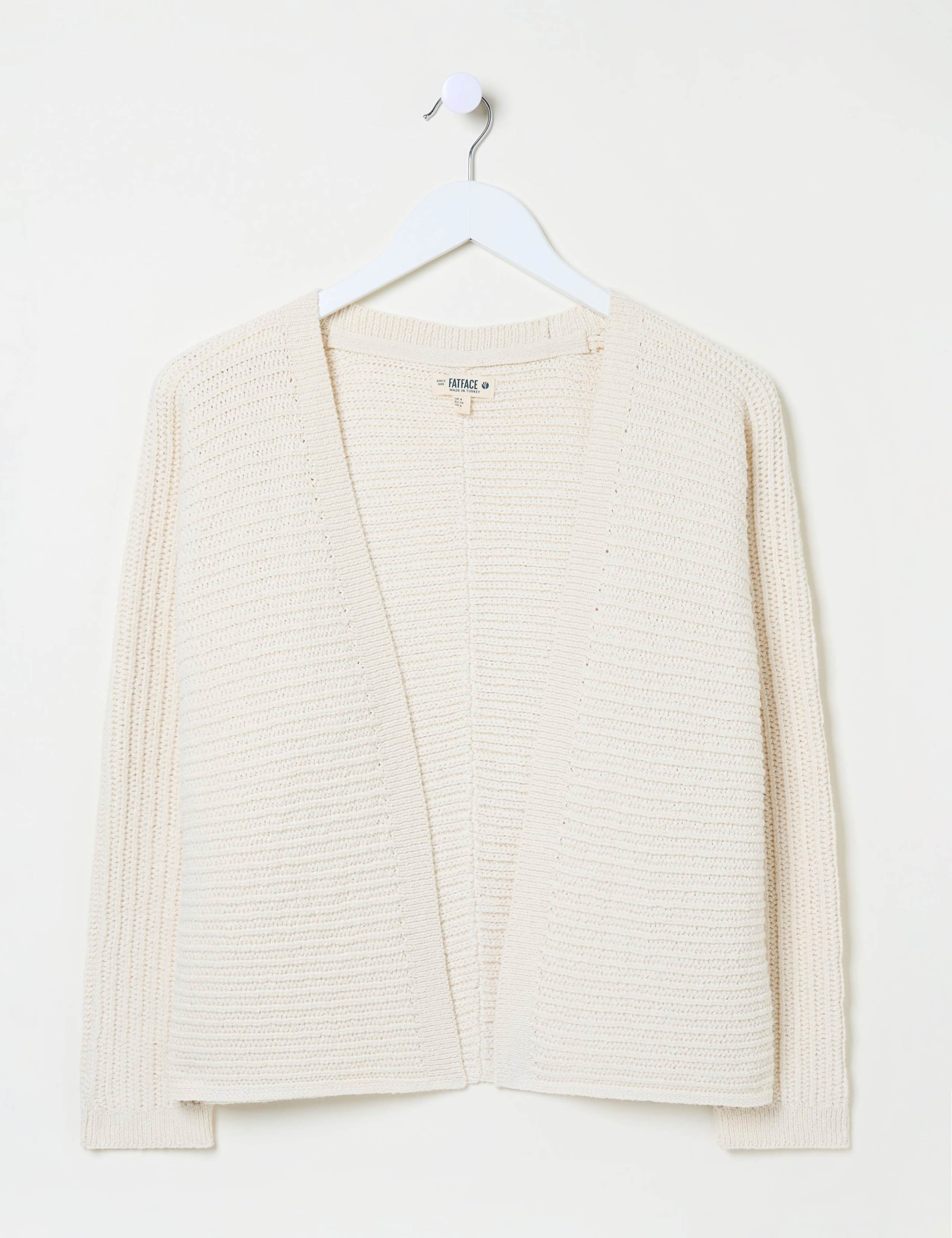 Cotton Rich Textured Cardigan 2 of 5