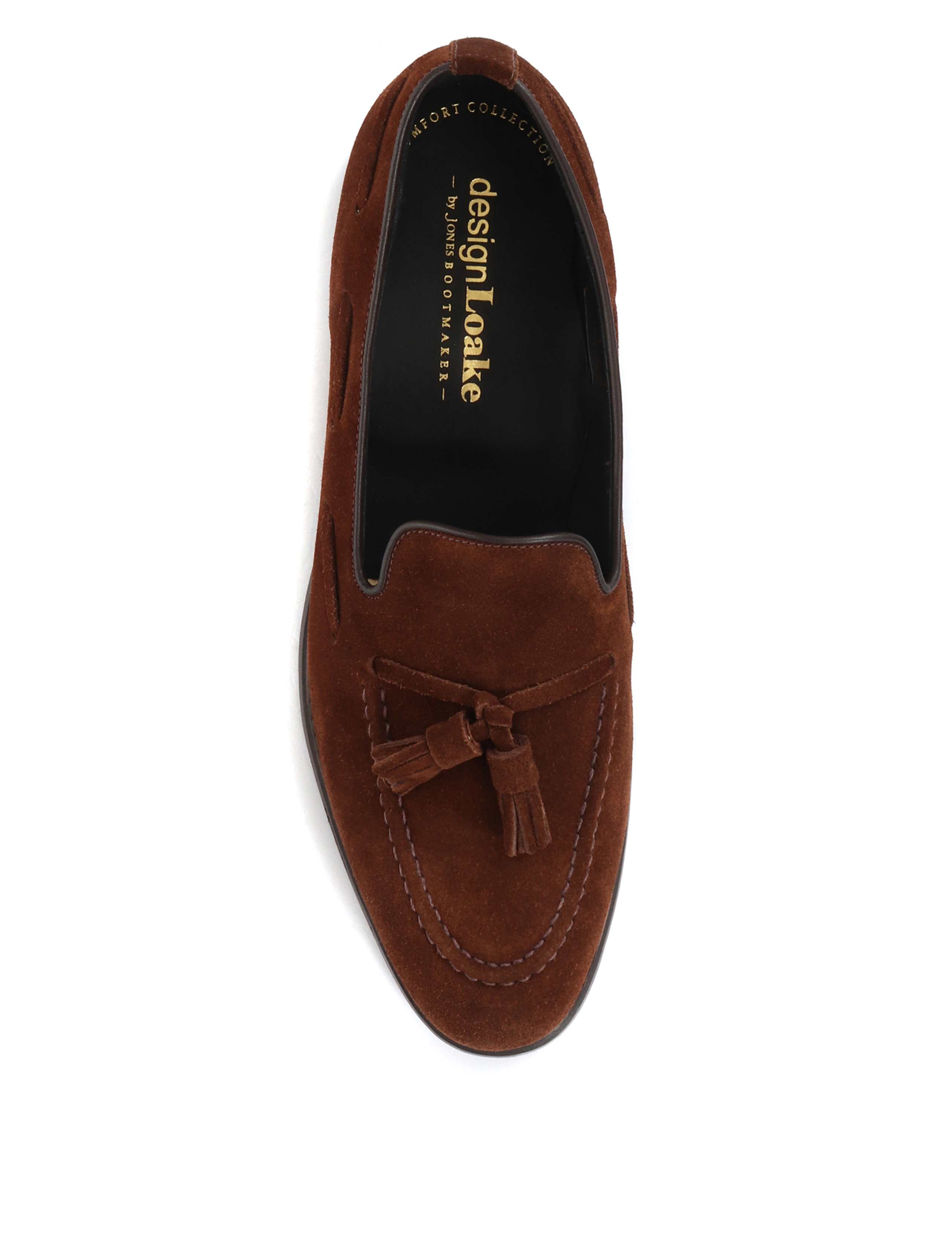 Goodyear Welted Suede Slip-On Loafers 3 of 5