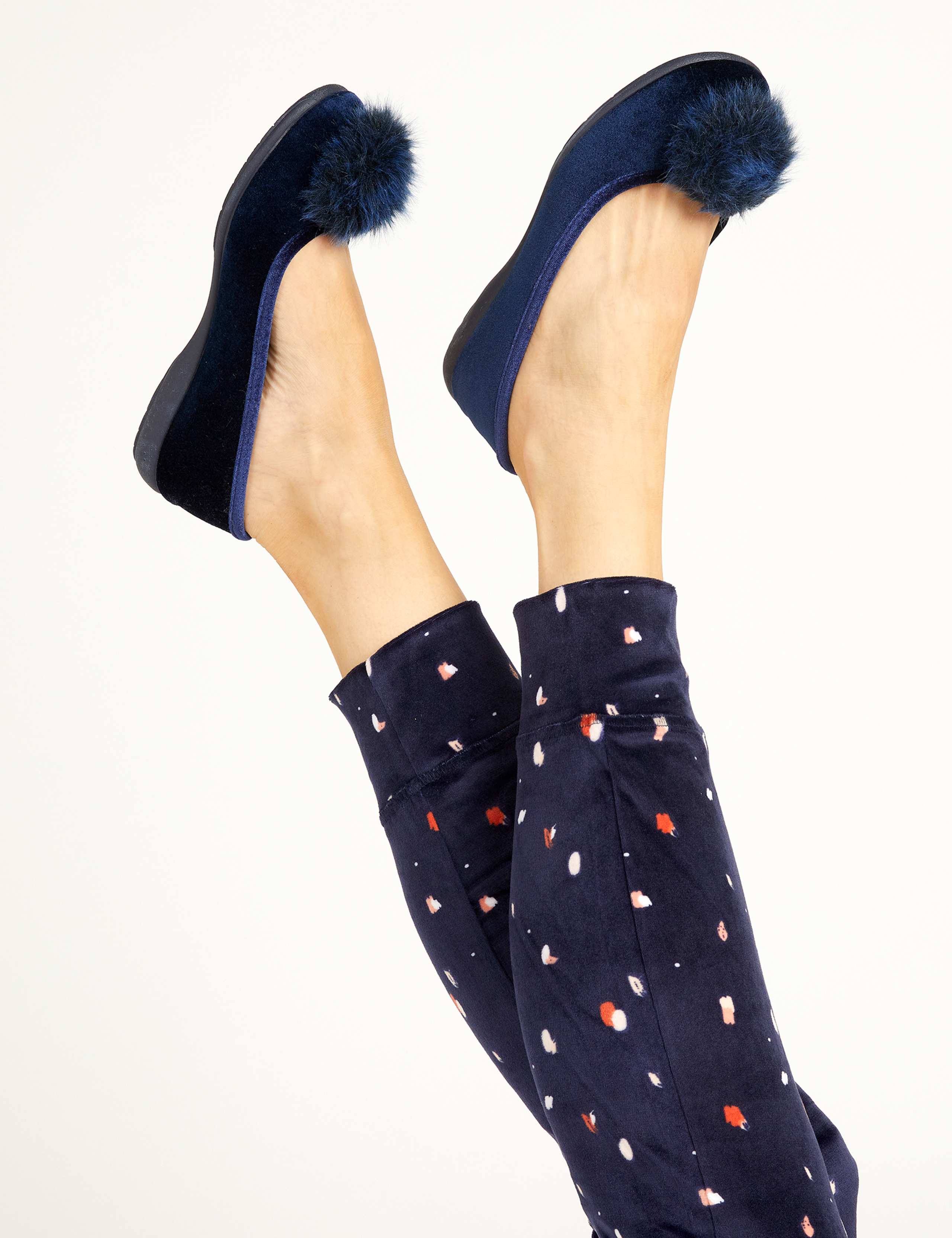 Pom Pom Ballerina Slippers 1 of 6